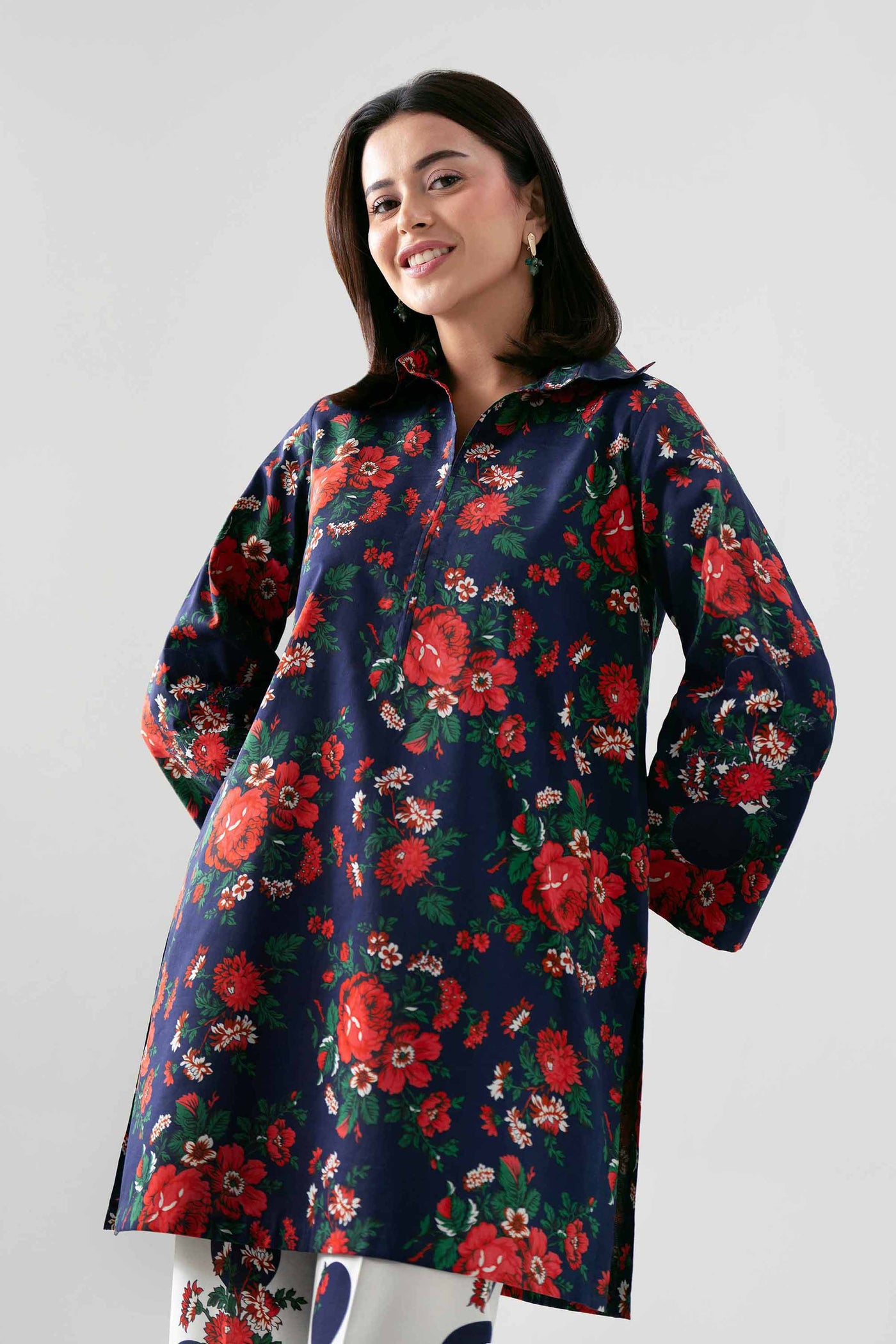 3 Piece Embroidered Silk Suit