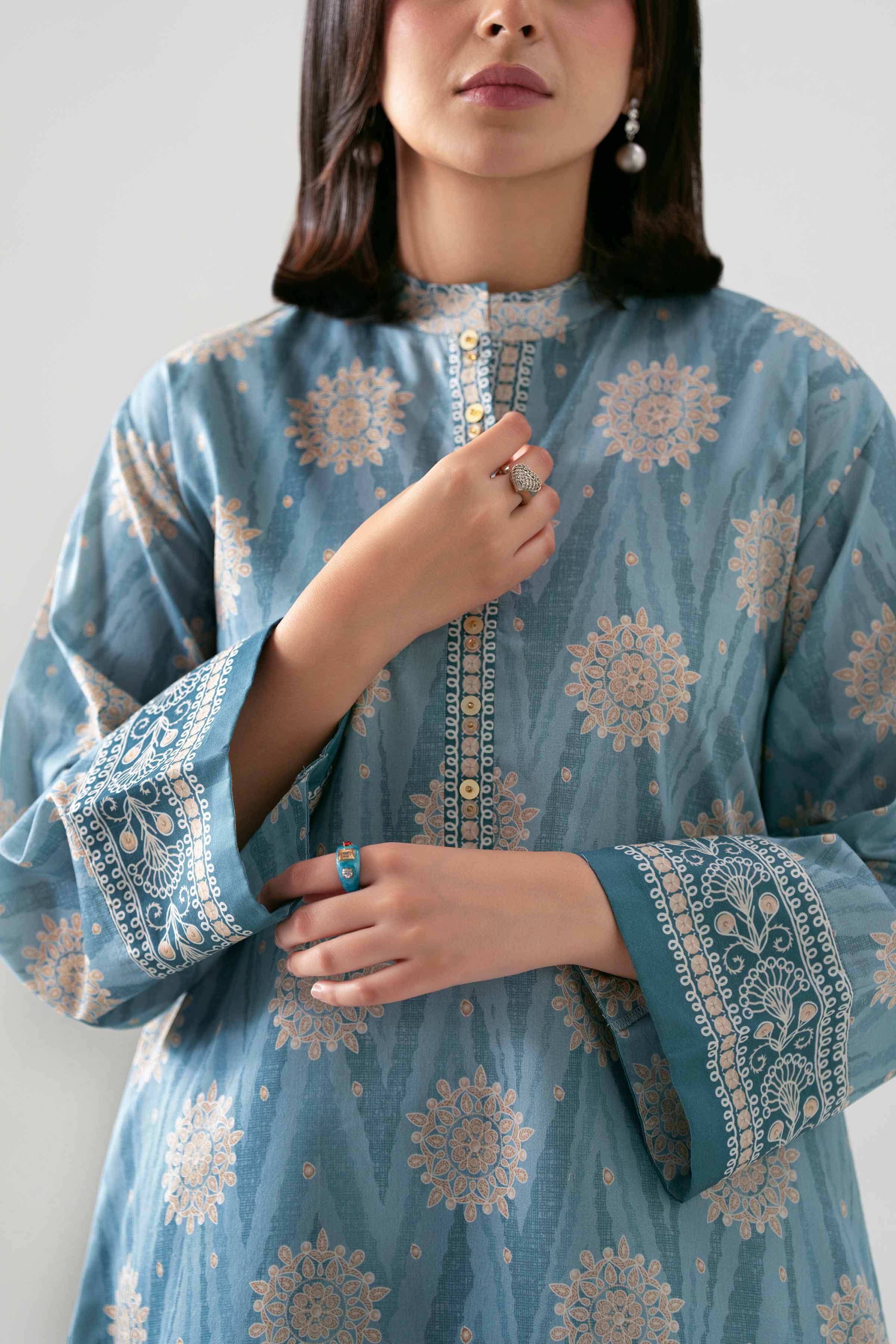3 Piece Embellished Organza Suit