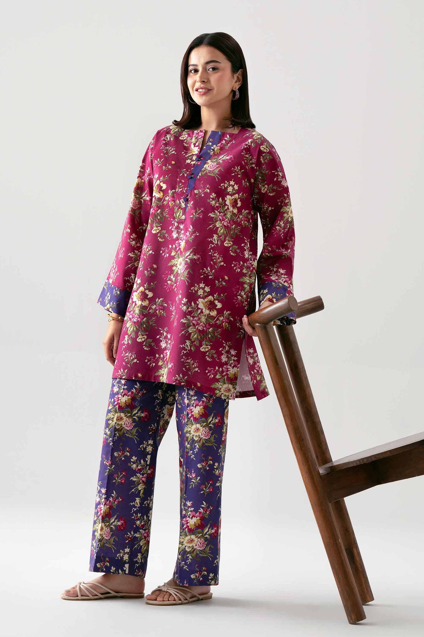 3 Piece Embroidered Dobby Lawn Suit