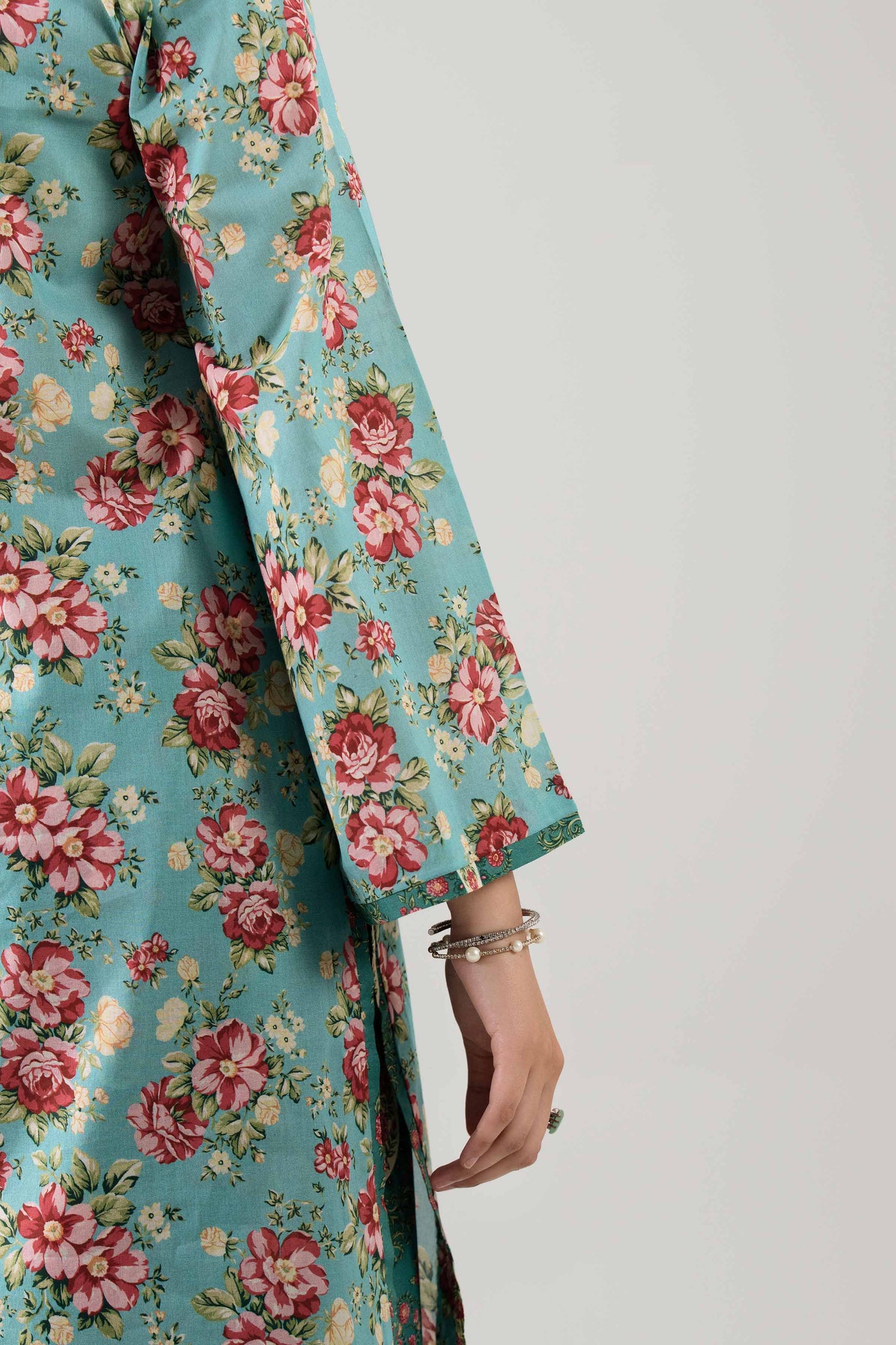 3 Piece Embroidered Dobby Lawn Suit