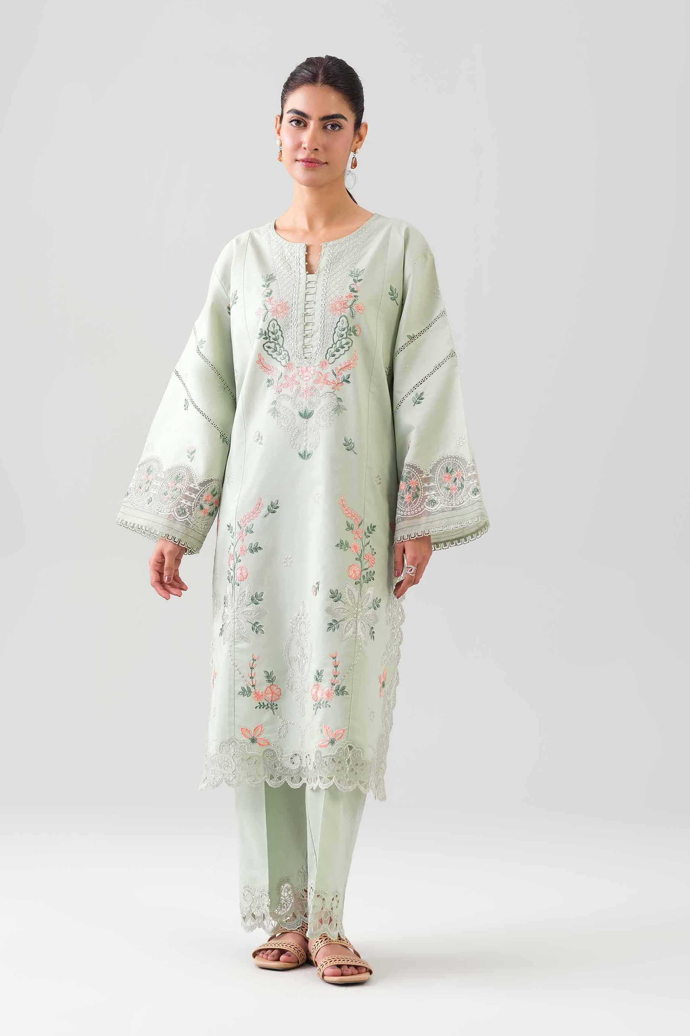 Embroidered Lawn Kurta
