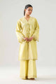 3 Piece Embroidered Raw Silk Suit