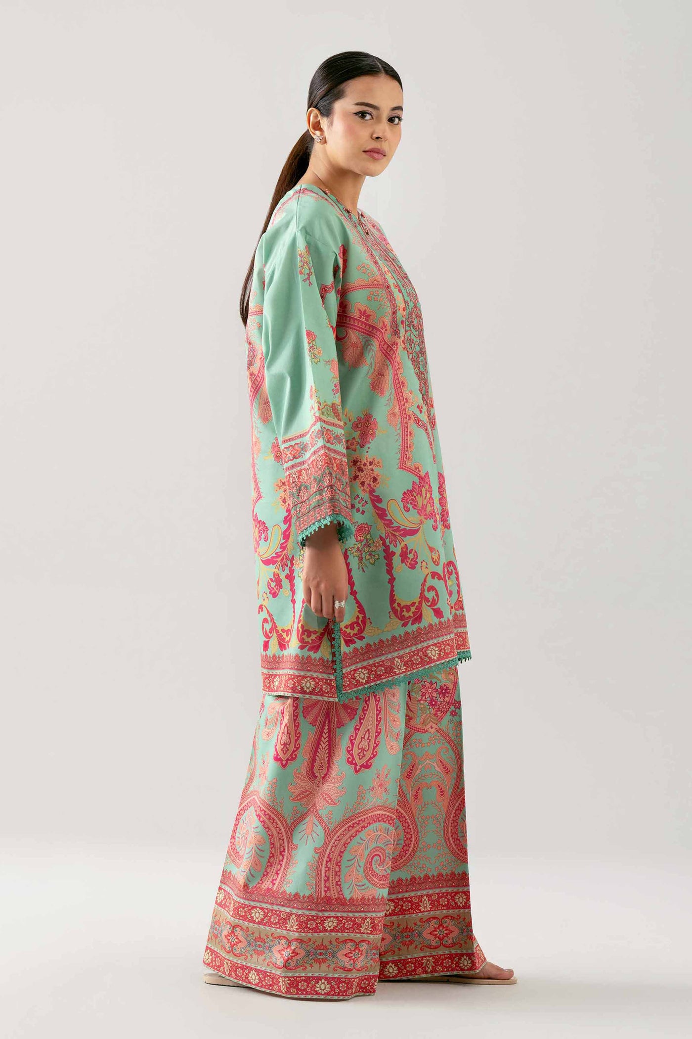 3 Piece Embroidered Dobby Lawn Suit
