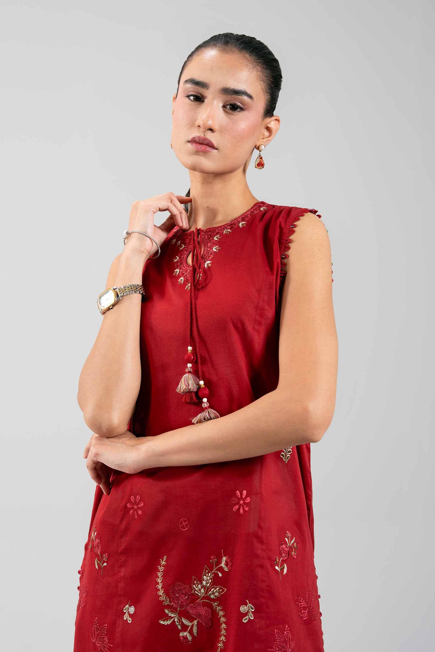 3 Piece Unstitched Embroidered Lawn Suit