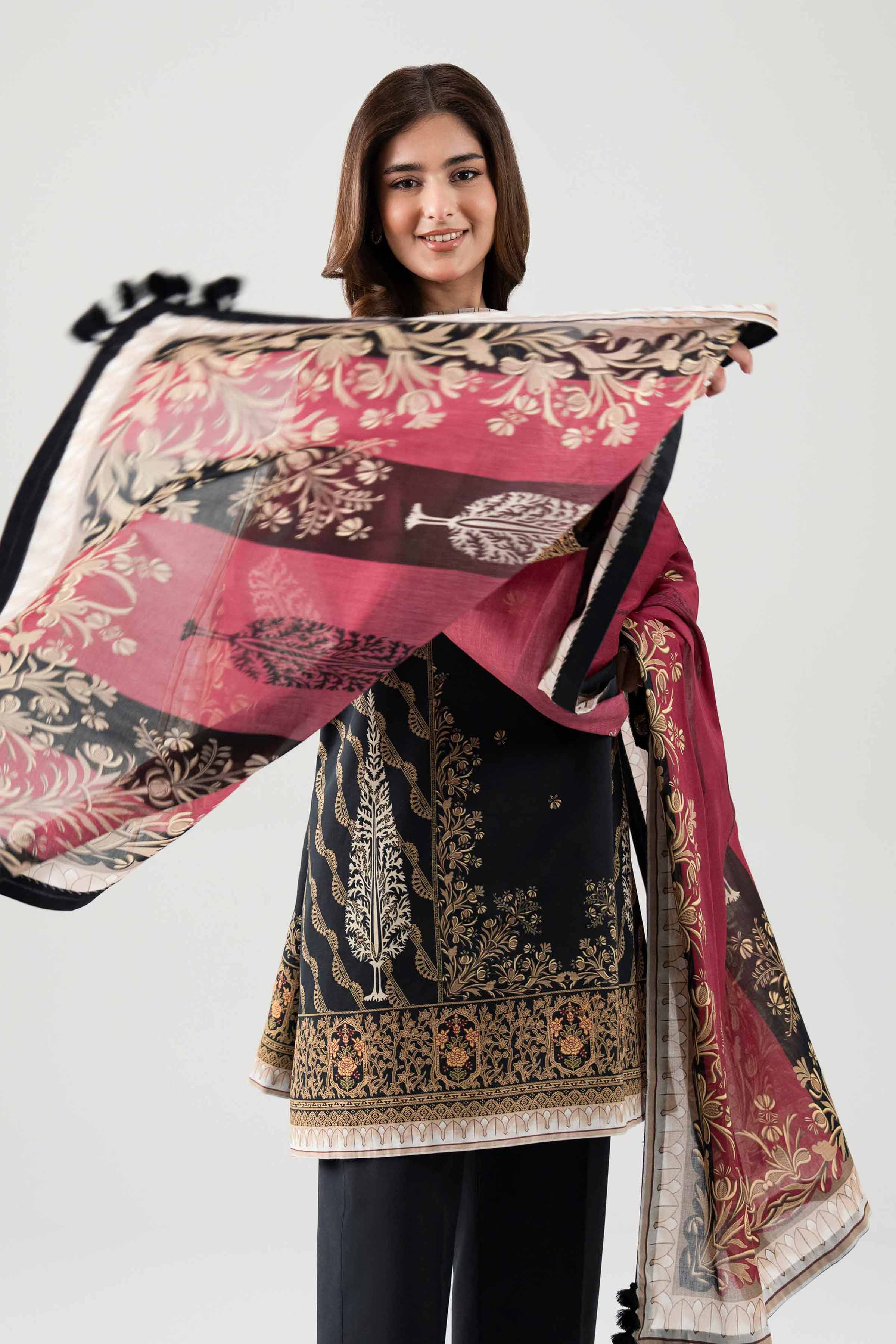 Embroidered Georgette Fabric (1Pc)