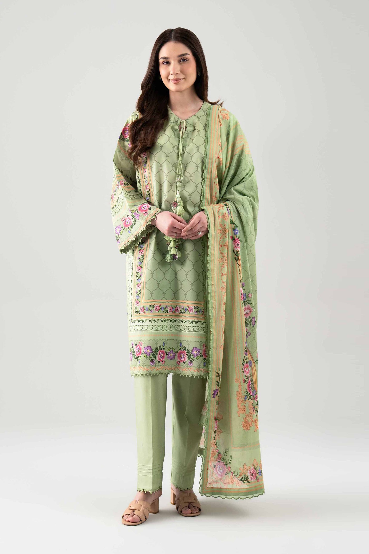 3 Piece Embroidered Lawn Suit