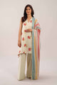 3 Piece Embroidered Paper Cotton Suit