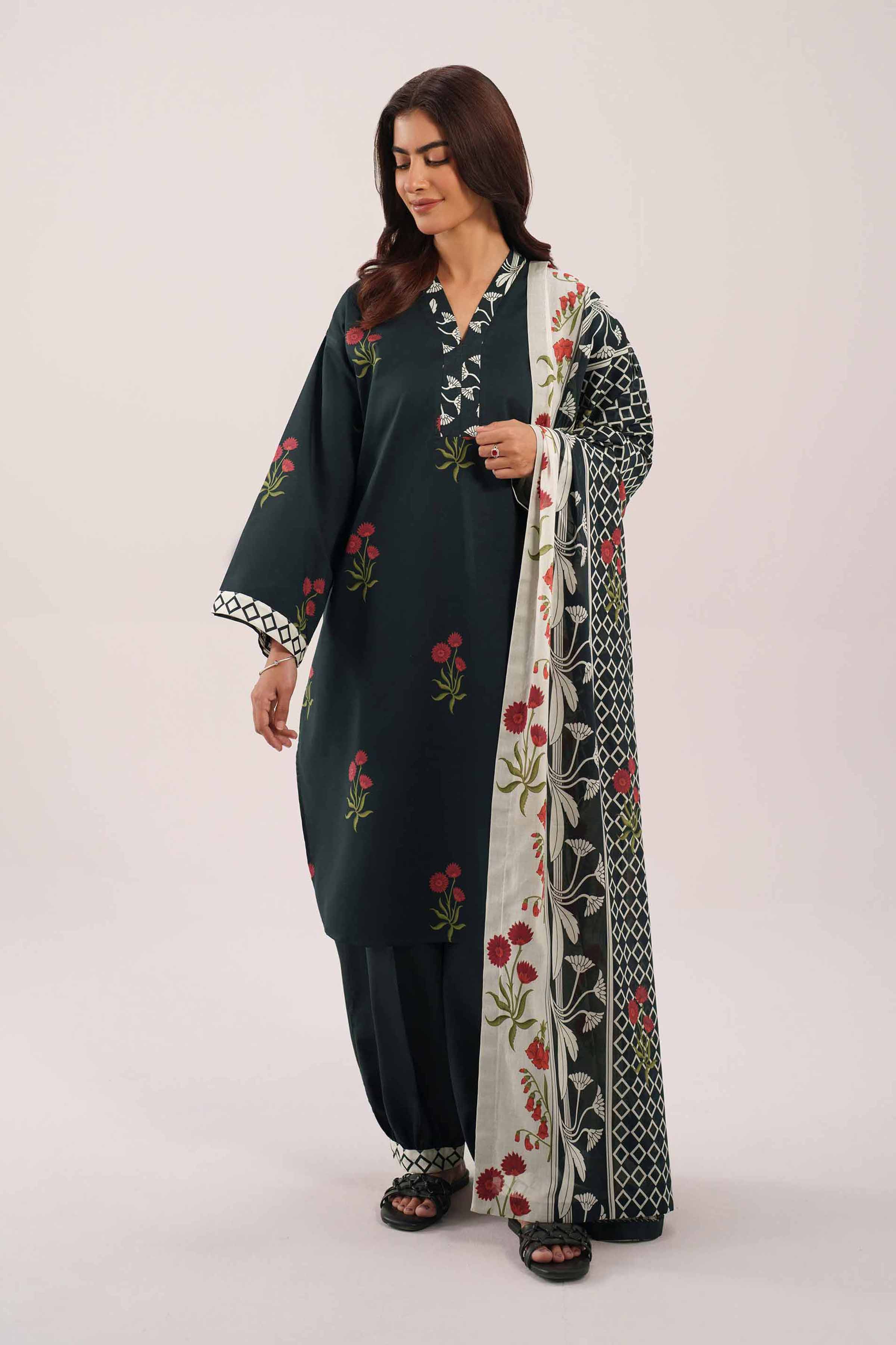 3 Piece - Printed Suit - 42601125