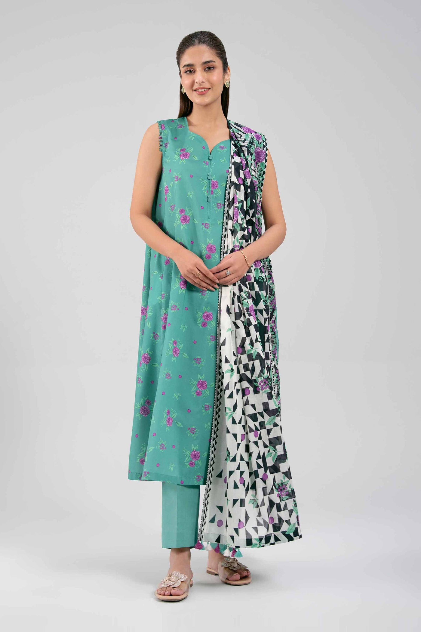 2 Piece Embroidered Lawn Suit