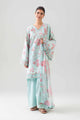 3 Piece Embroidered Zari Net Suit