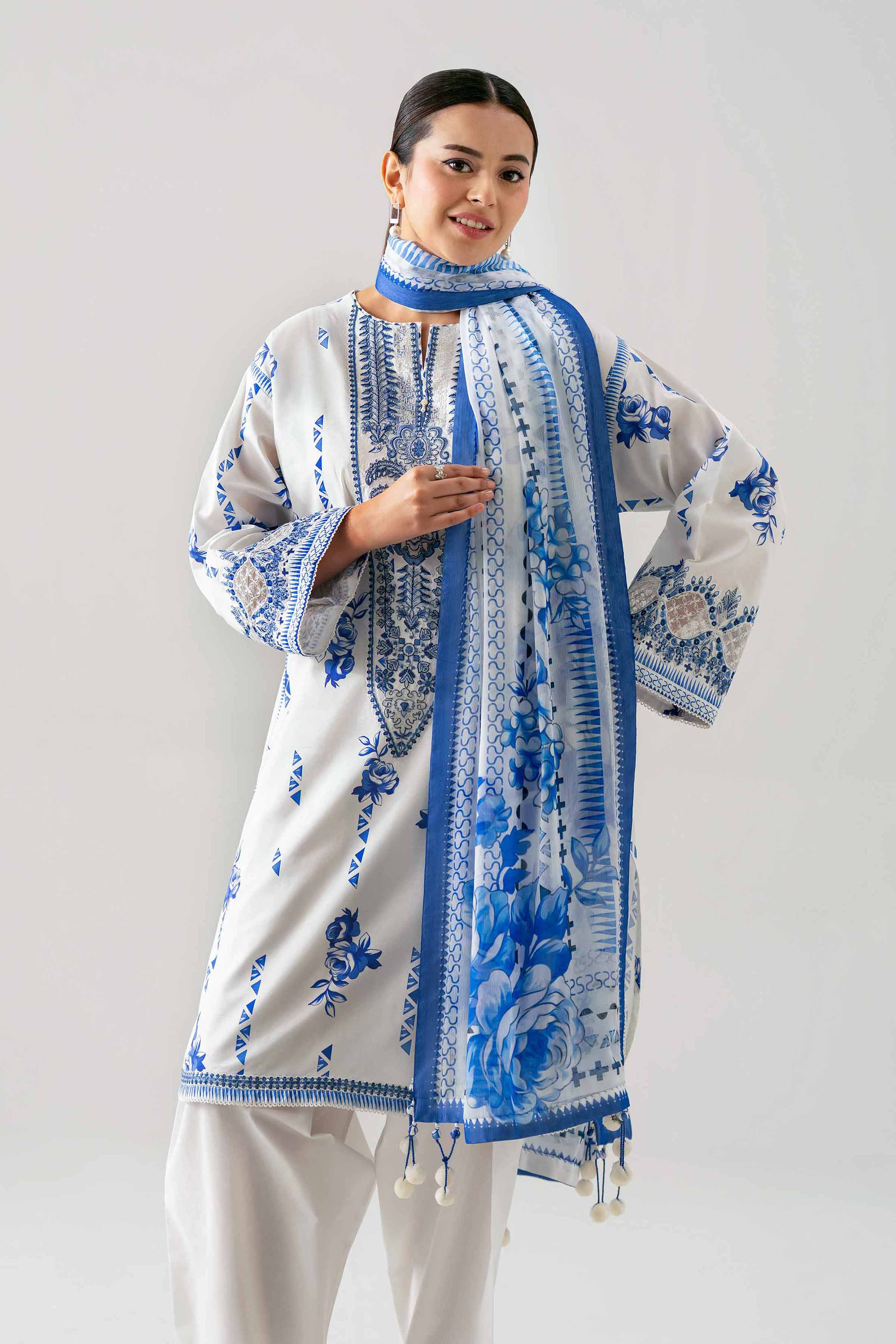 Embroidered Lawn Kurta