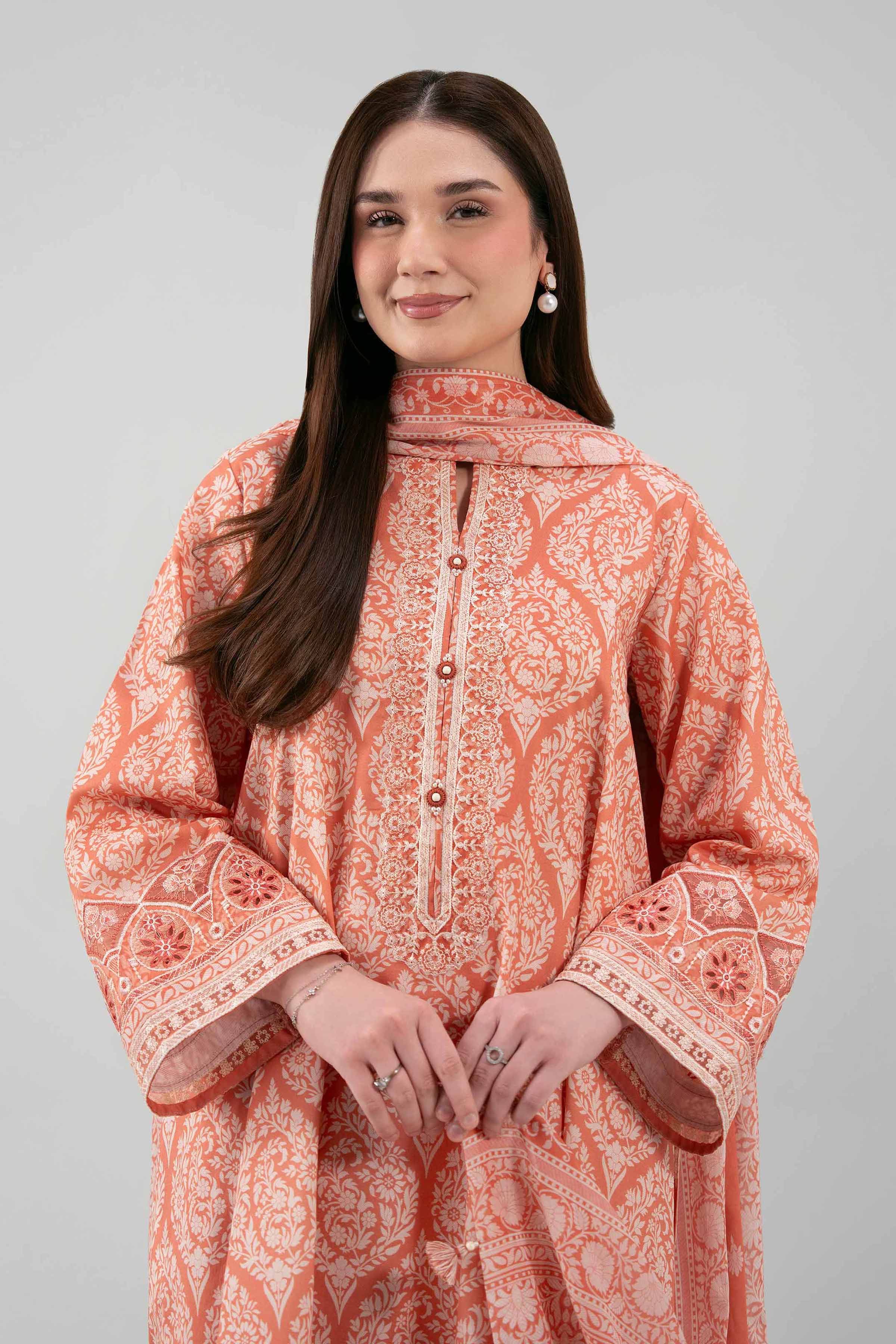 2 Piece Embellished Organza Suit