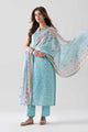 3 Piece Embroidered Dobby Lawn Suit