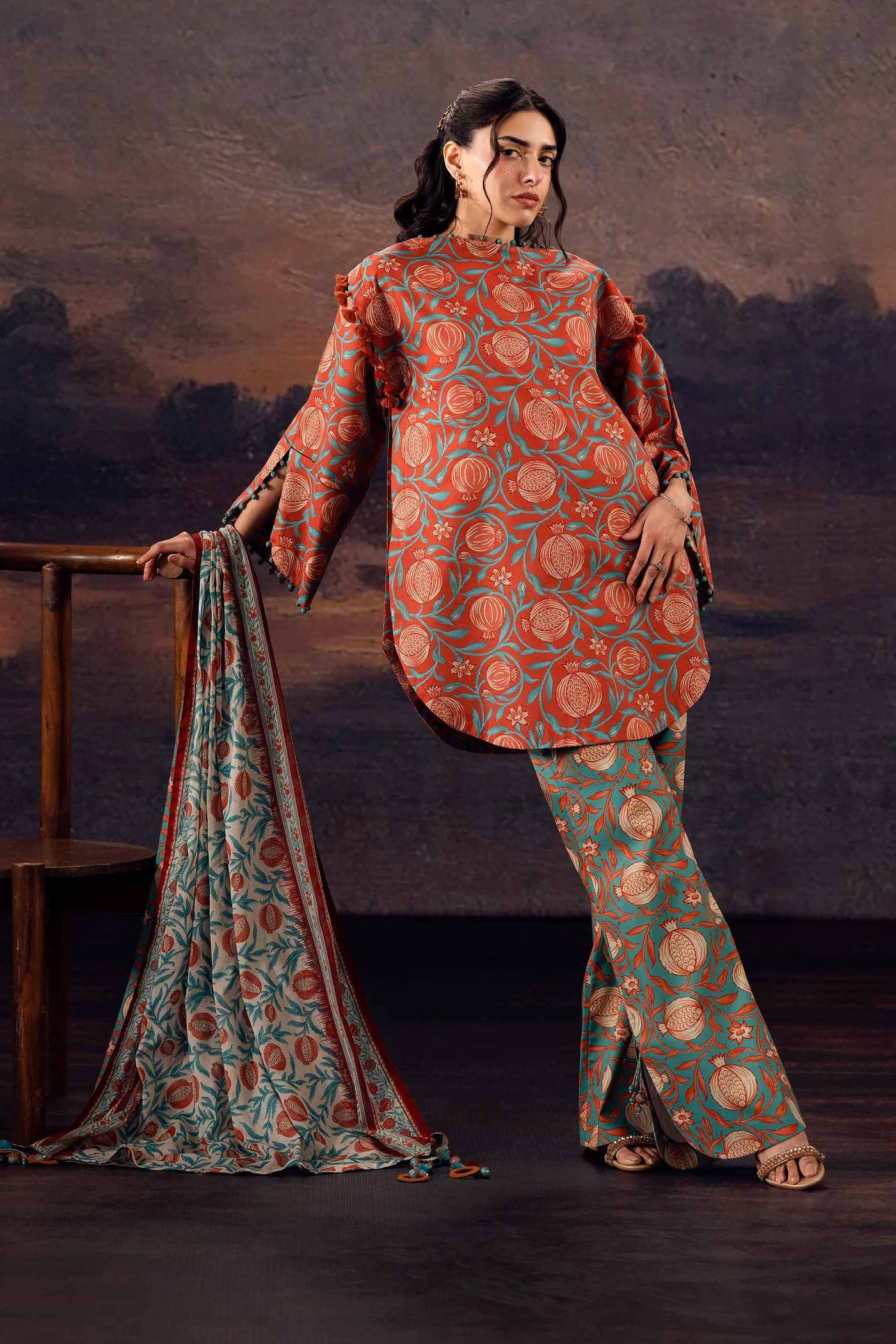 3 Piece Embroidered Lawn Suit