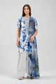 2 Piece Embroidered Organza Suit