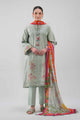3 Piece Embroidered Jacquard Lawn Suit
