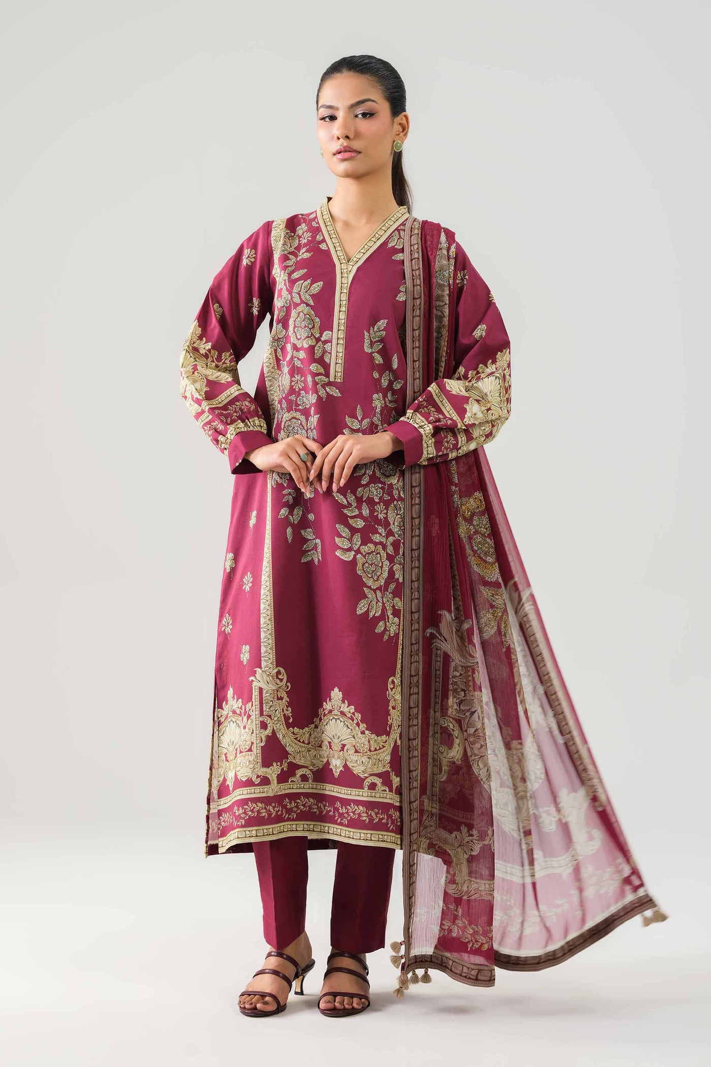 3 Piece Embroidered Lawn Suit