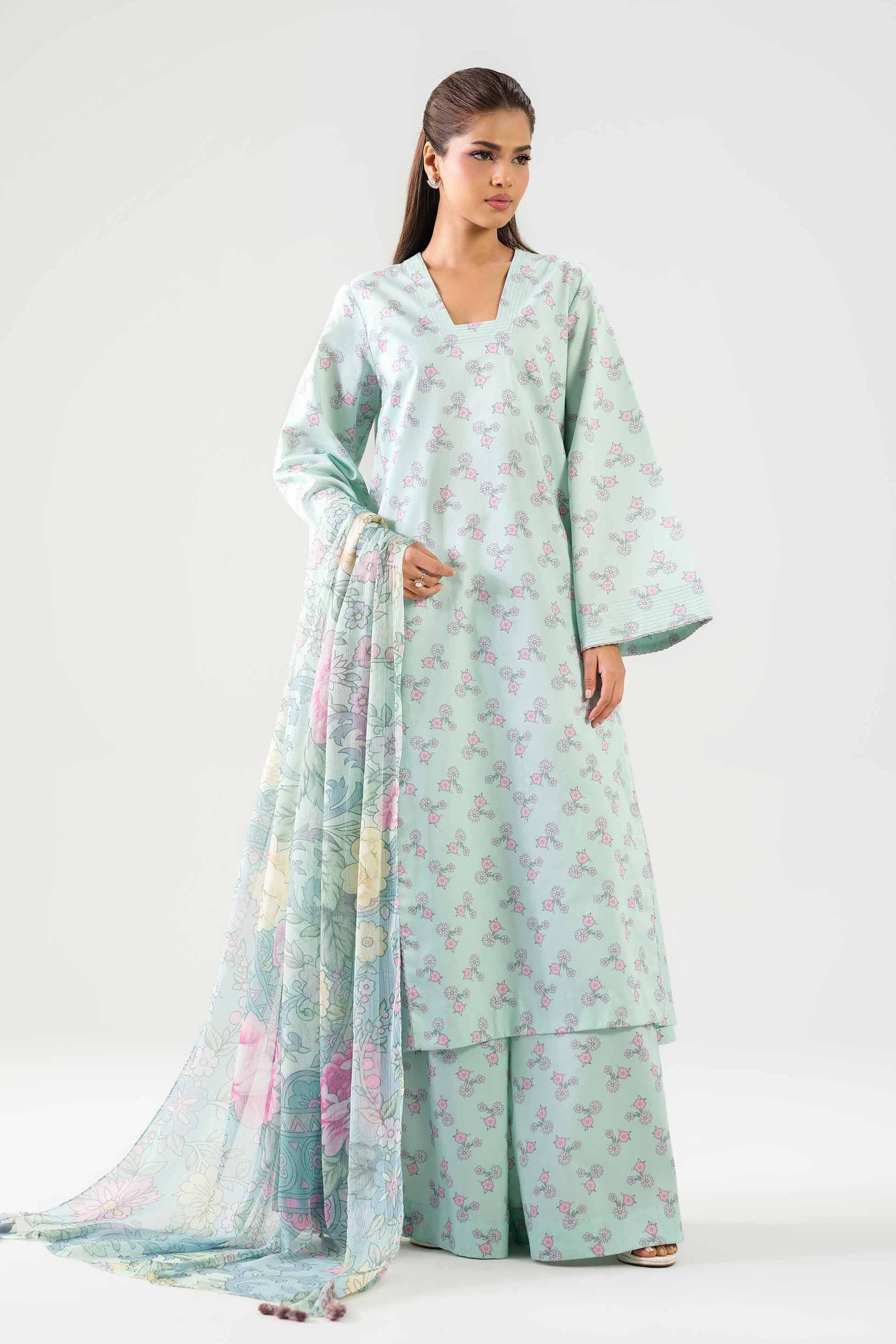 3 Piece - Digital Printed Suit - 42601251