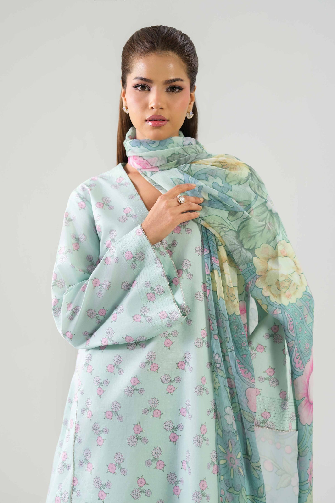 3 Piece Embroidered Lawn Suit