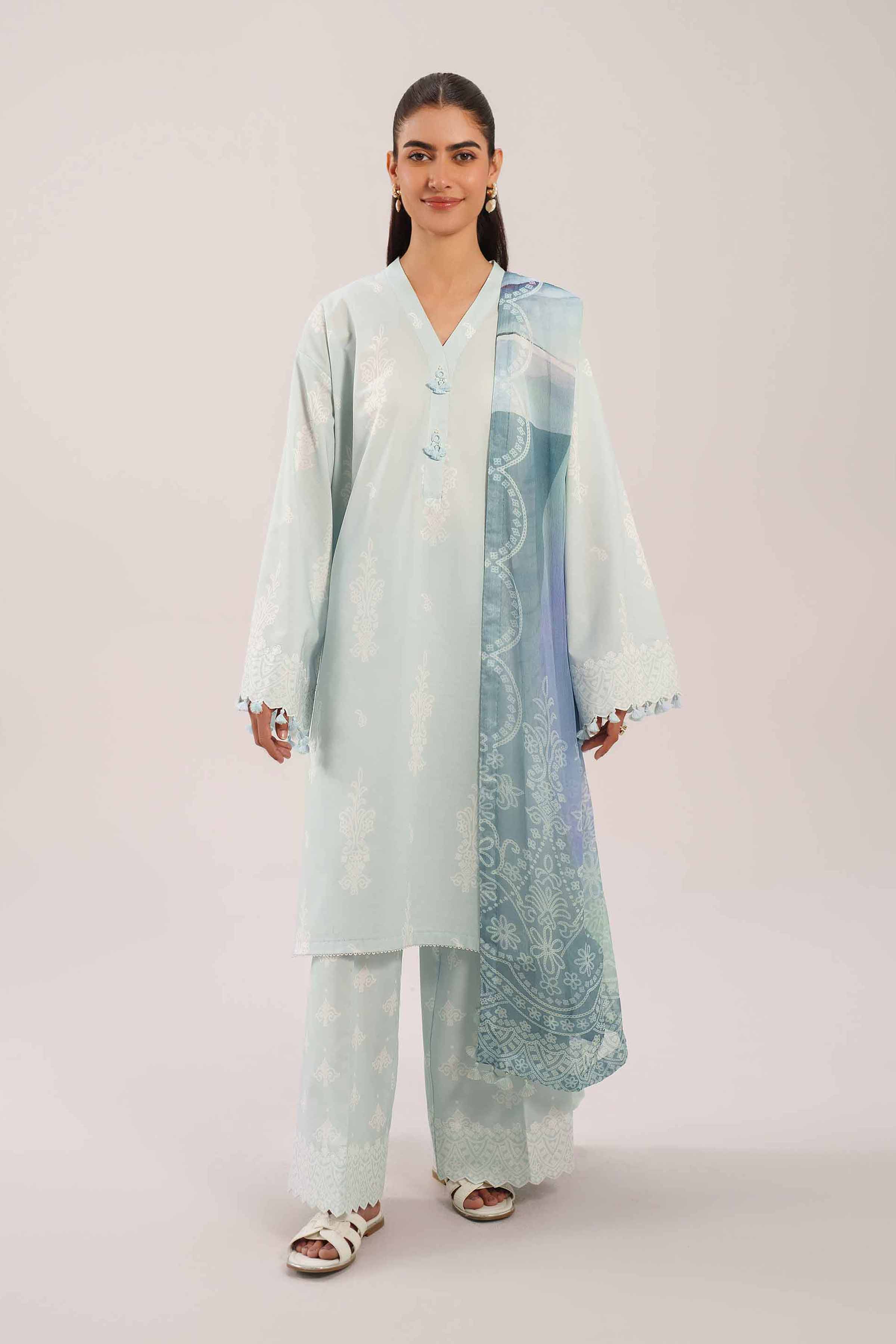3 Piece - Digital Printed Suit - 42601258