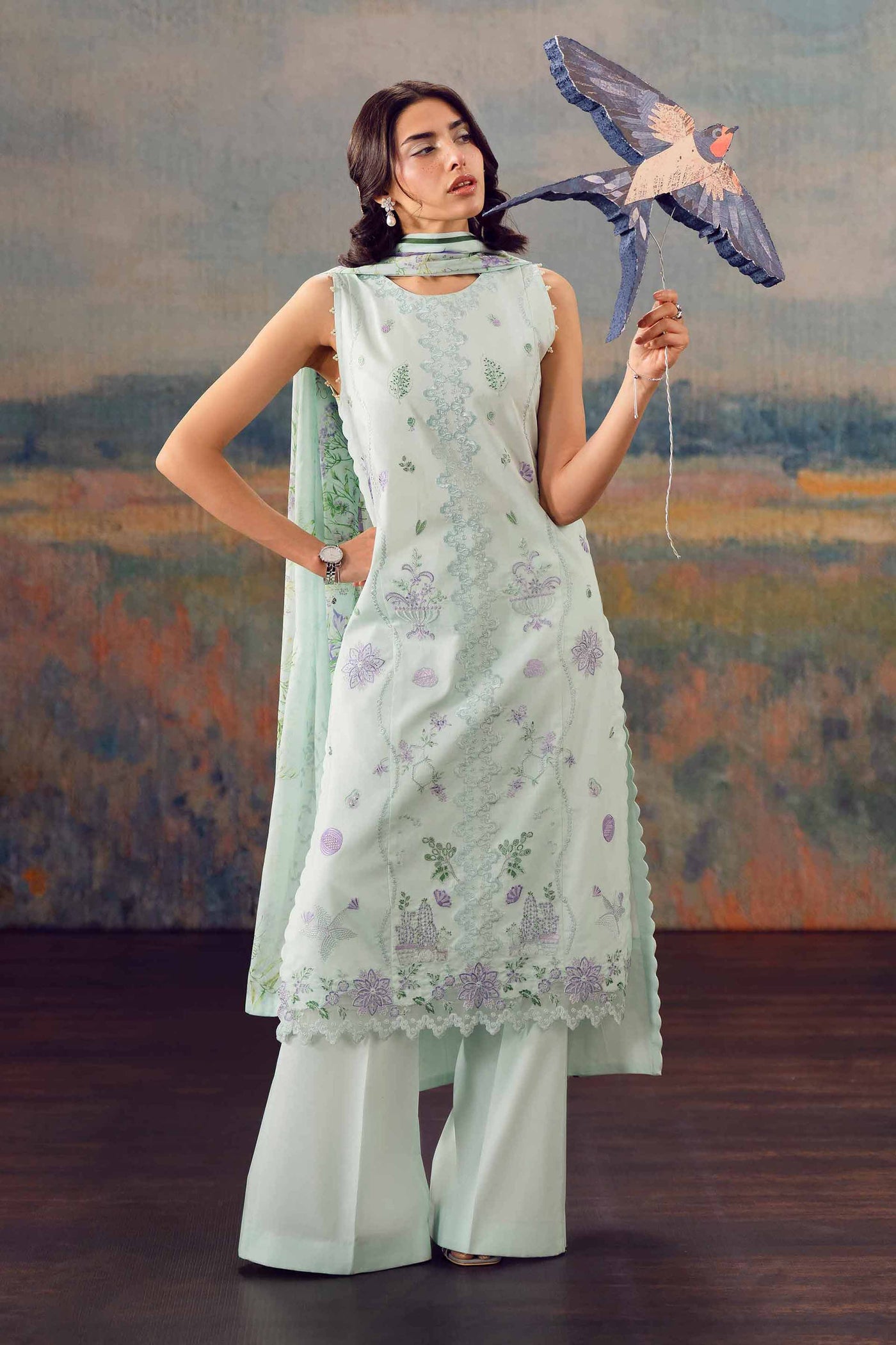 3 Piece Embroidered Lawn Suit