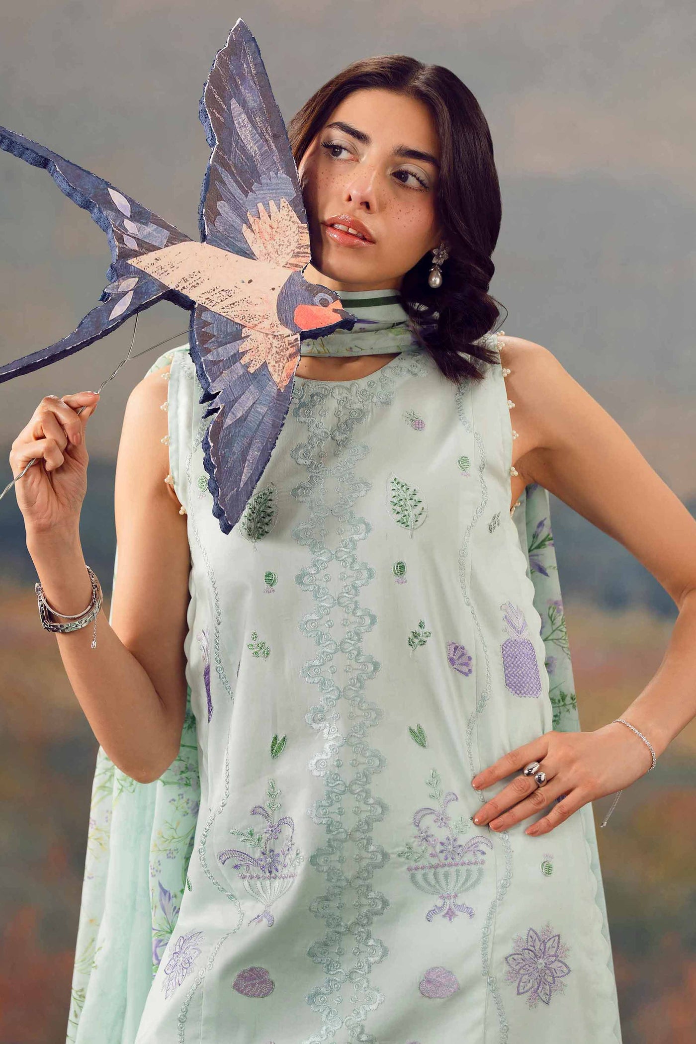 3 Piece Embroidered Lawn Suit