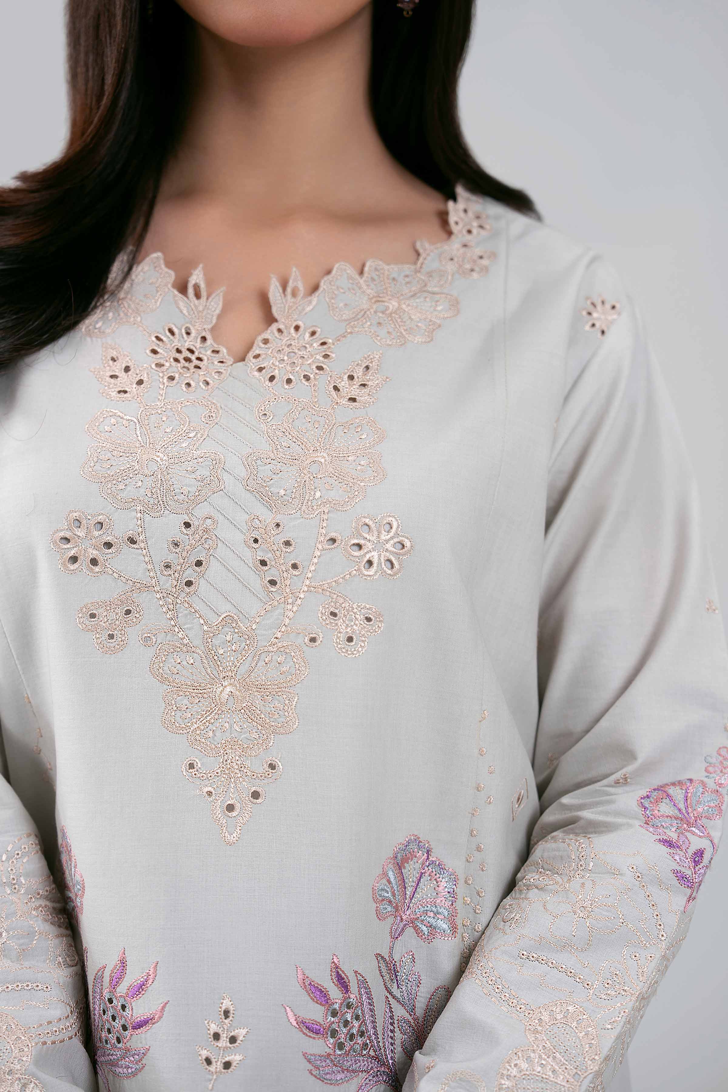 3 Piece - Digital Printed Embroidered Suit - 42601284