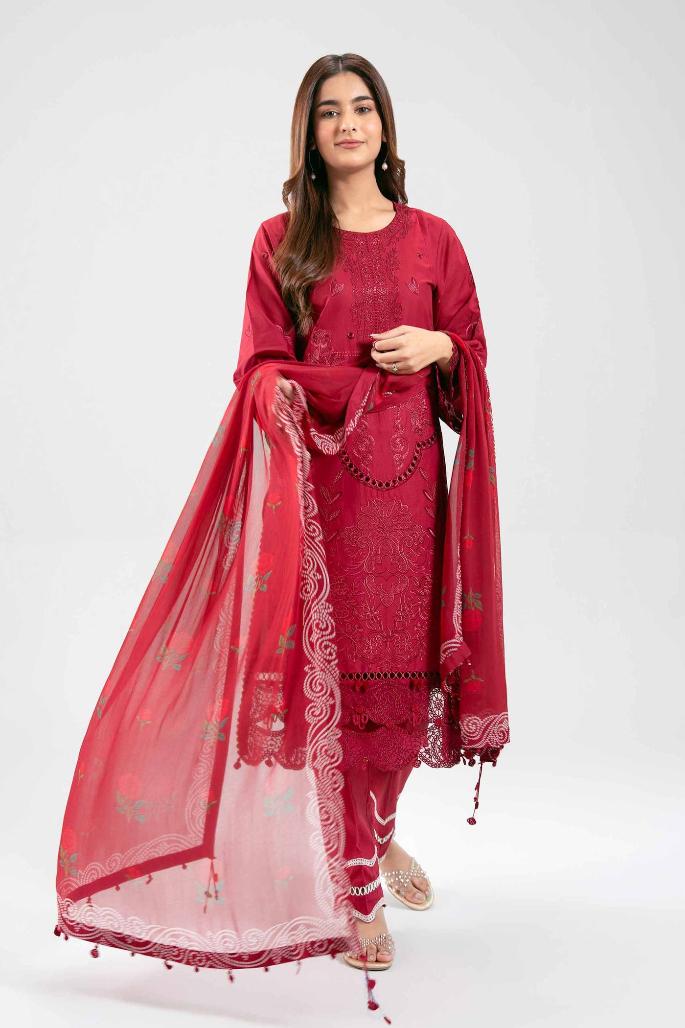 3 Piece Embroidered Lawn Suit