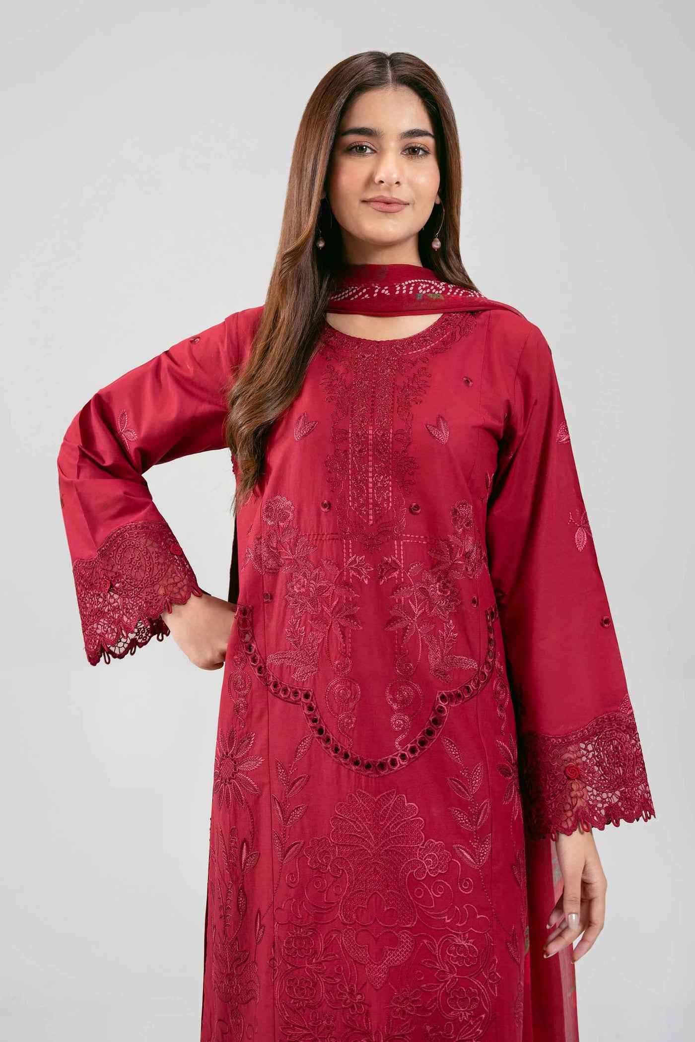3 Piece Embroidered Lawn Suit