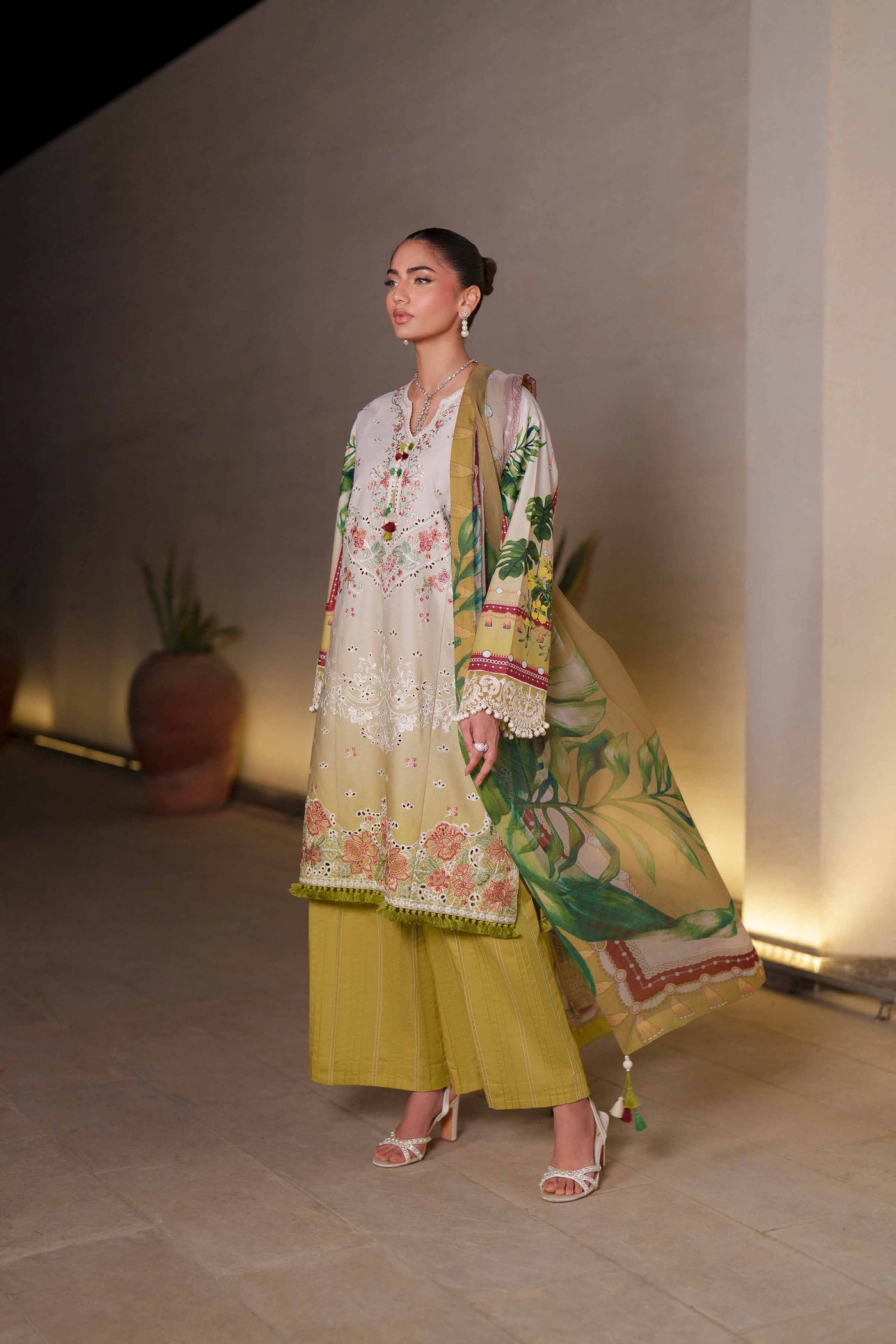 3 Piece Embroidered Lawn Suit