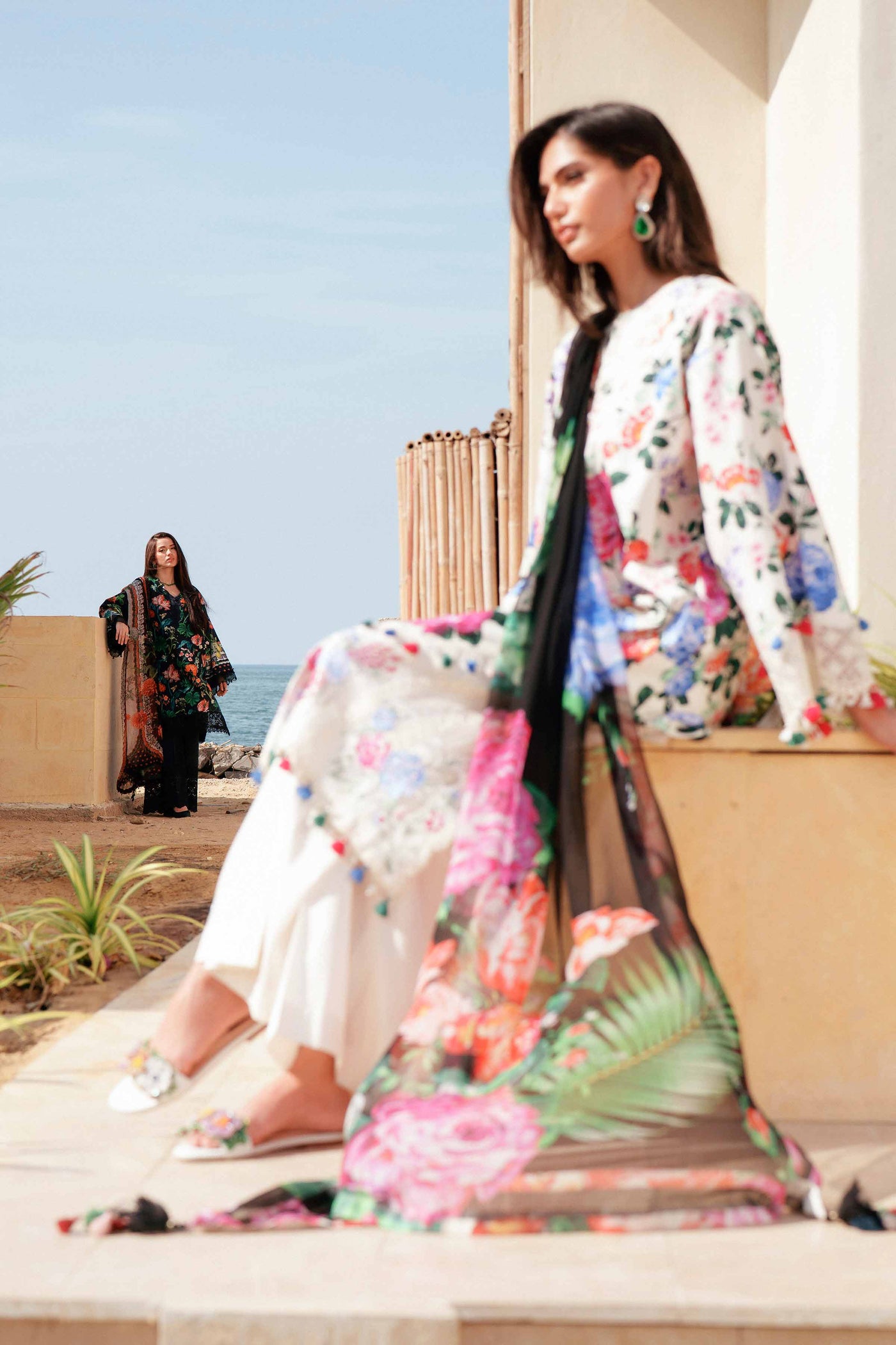 3 Piece Embroidered Dobby Lawn Suit