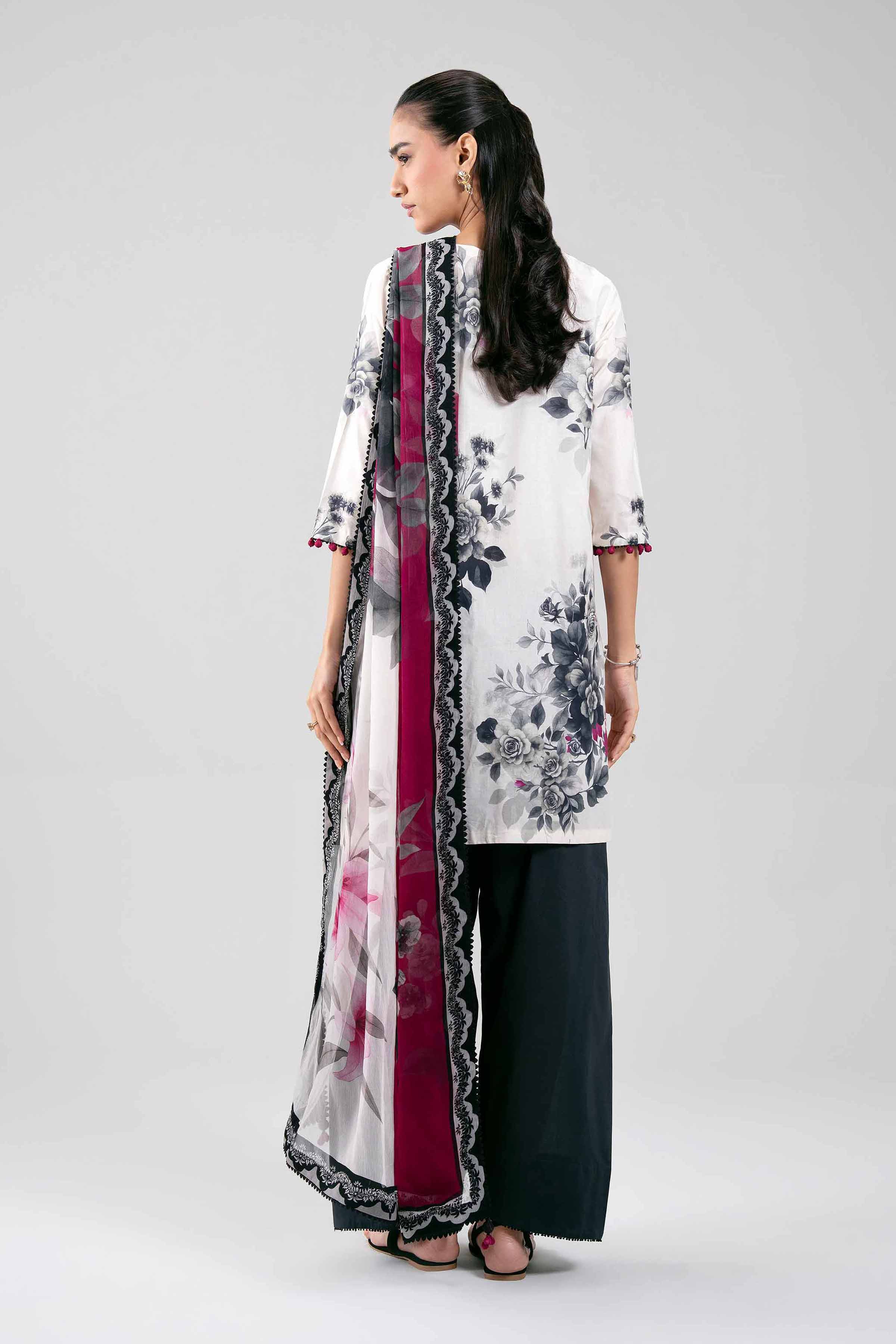 3 Piece - Digital Printed Embroidered Suit - 42601332