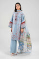 3 Piece Embroidered Paper Cotton Suit
