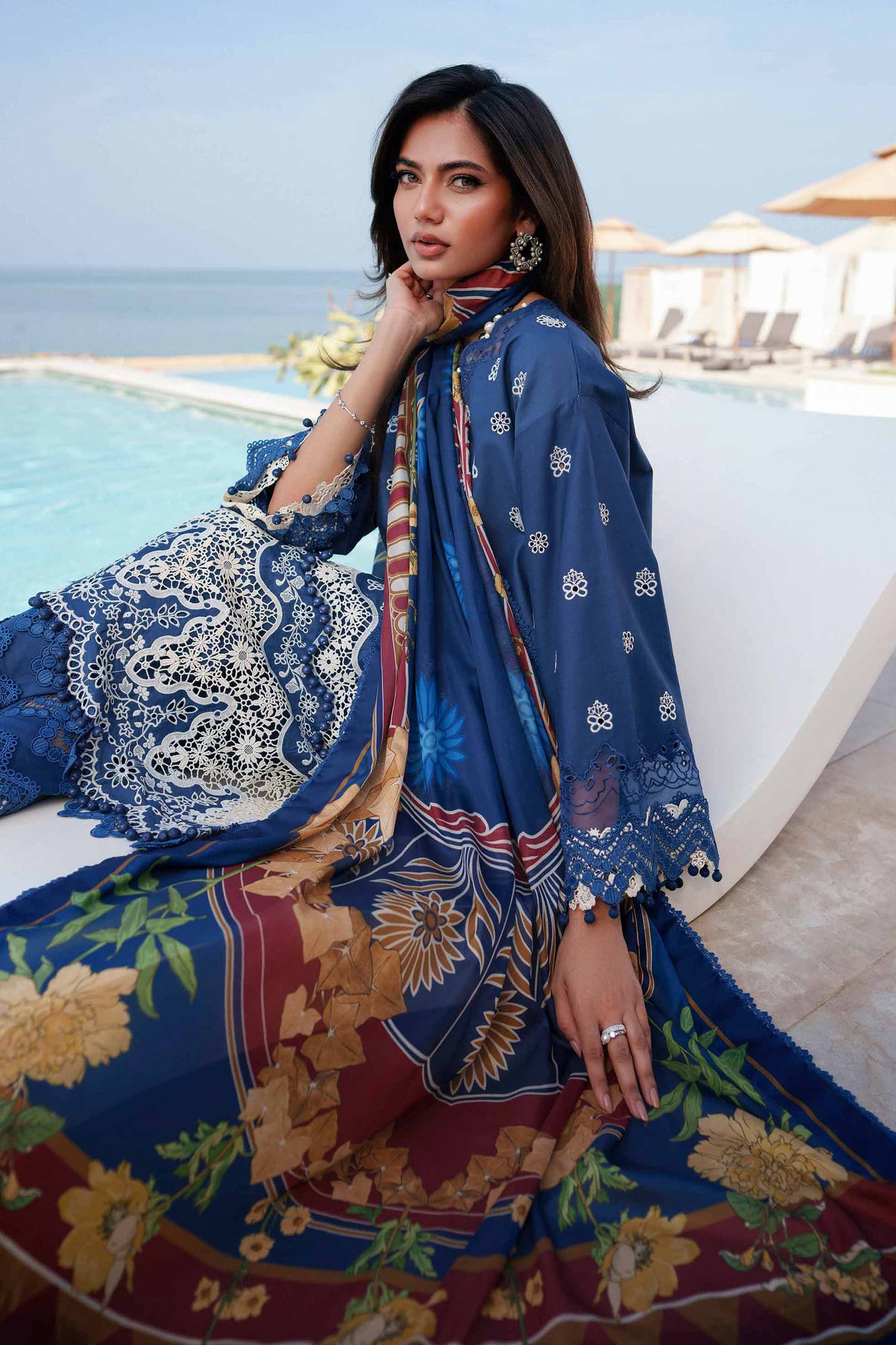 3 Piece Embroidered Lawn Suit