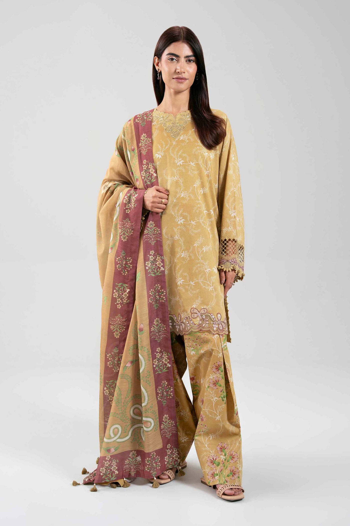 Printed Blended Kurta