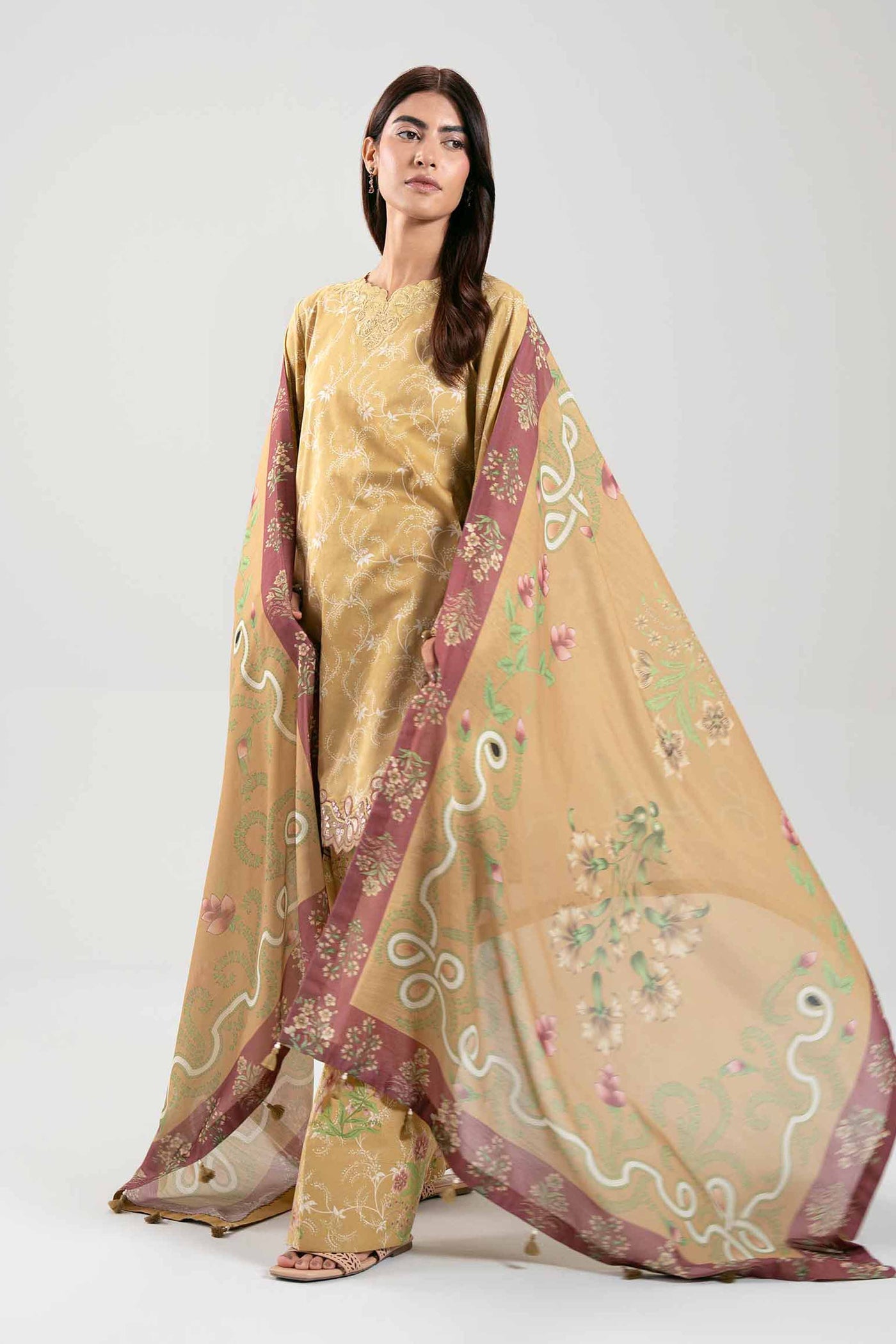 Printed Blended Kurta