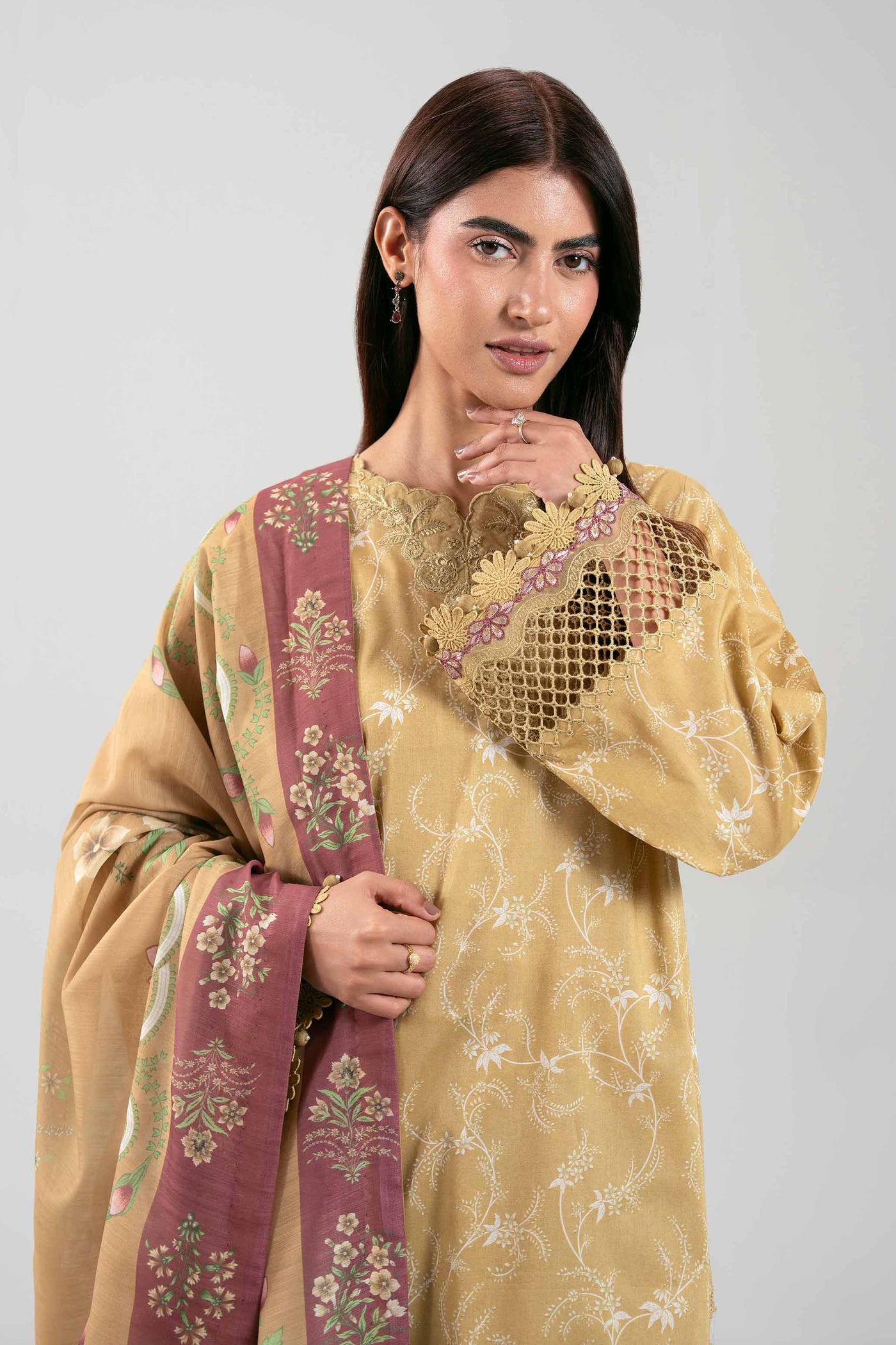 Printed Blended Kurta