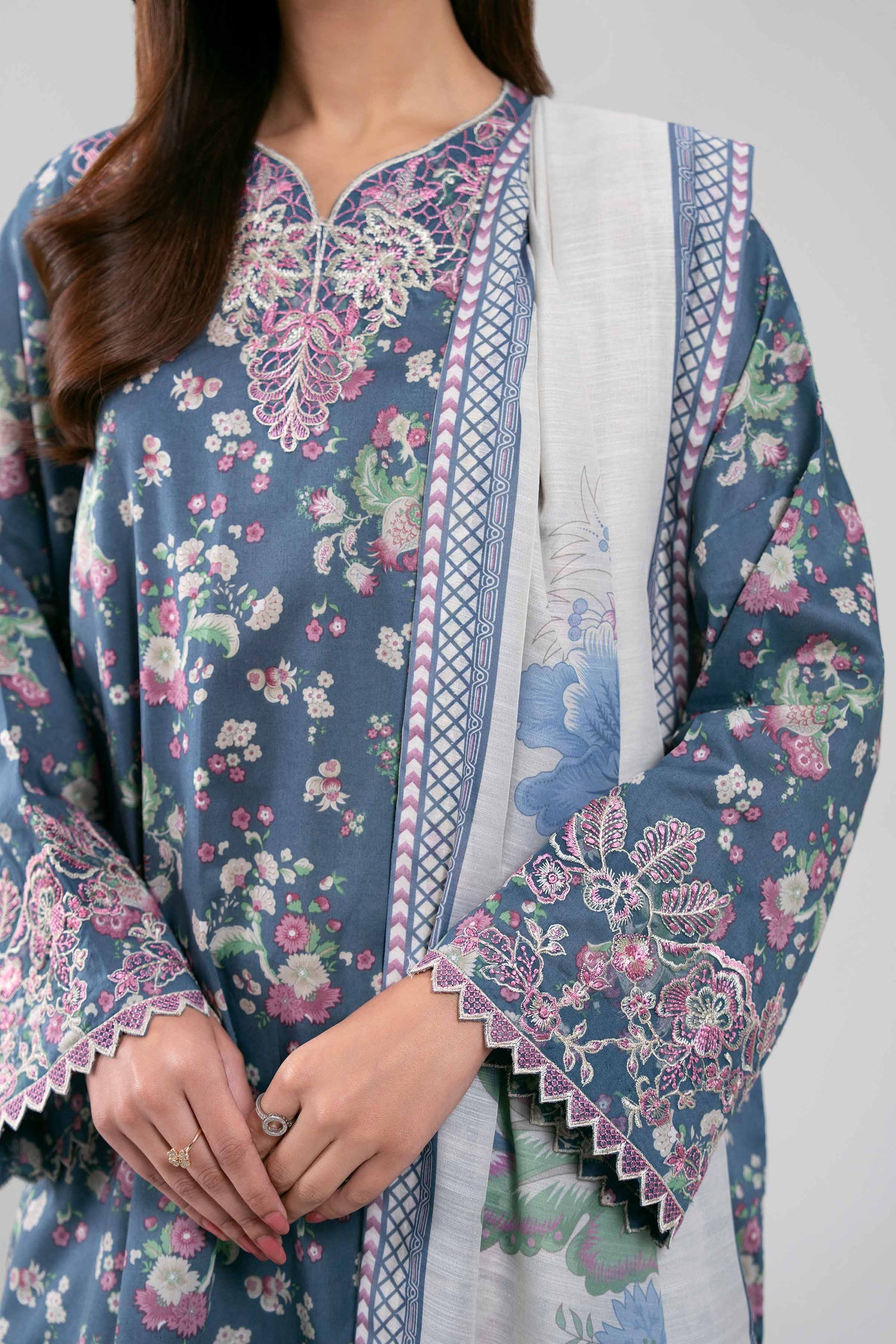Printed Blended Kurta