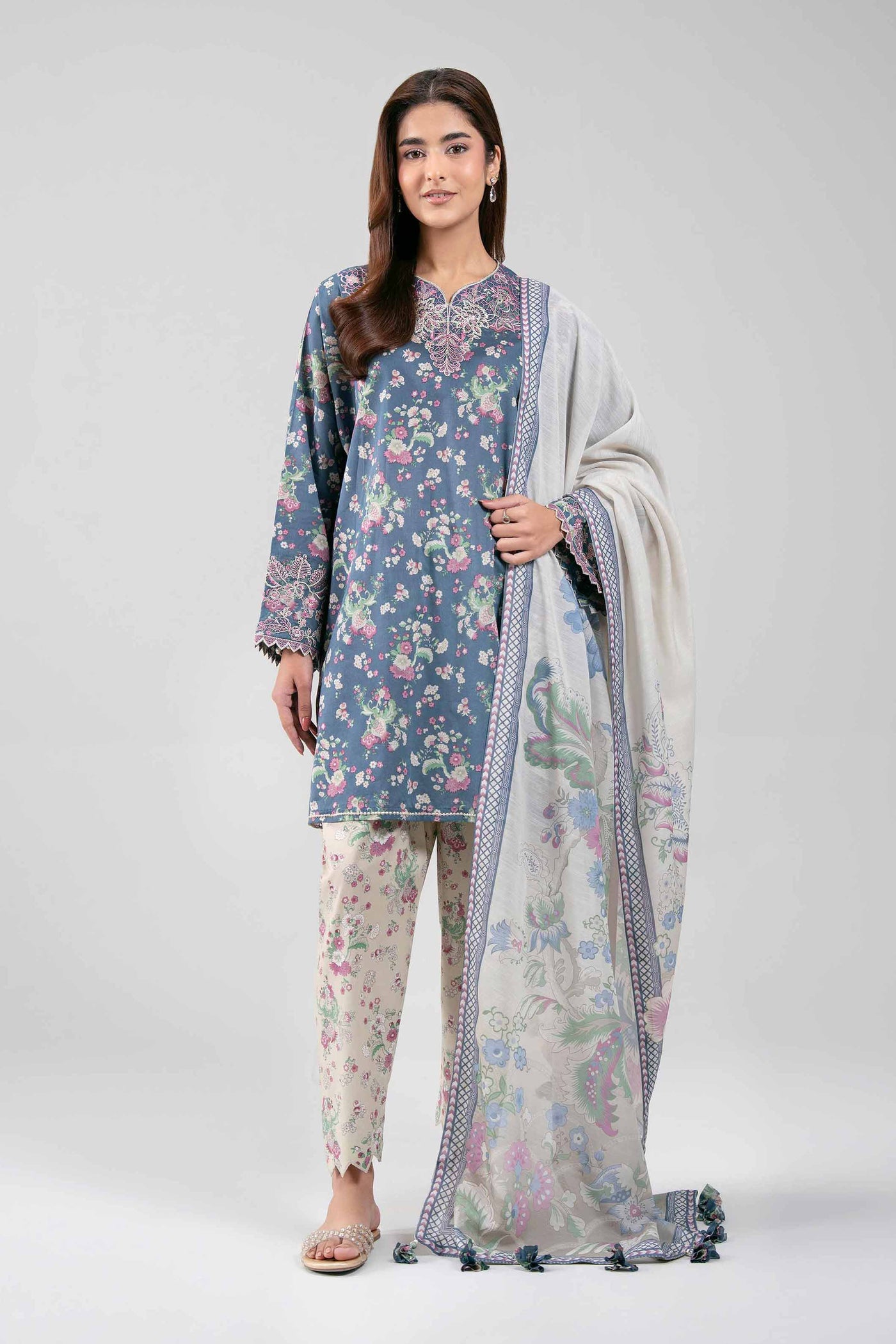 Printed Blended Kurta