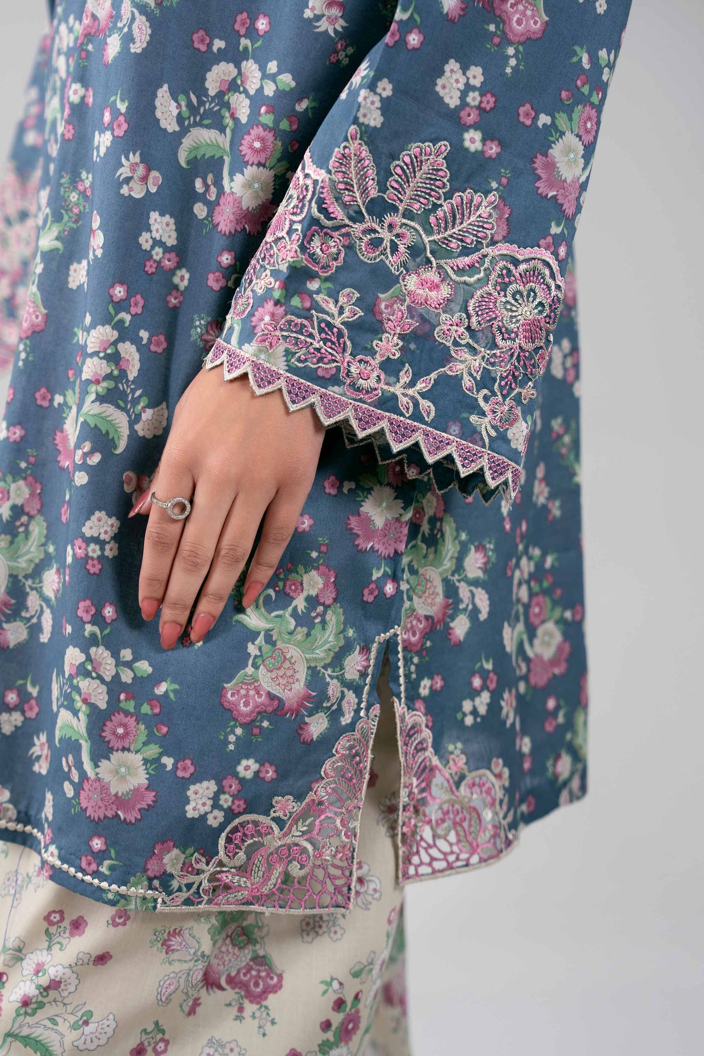 Printed Blended Kurta