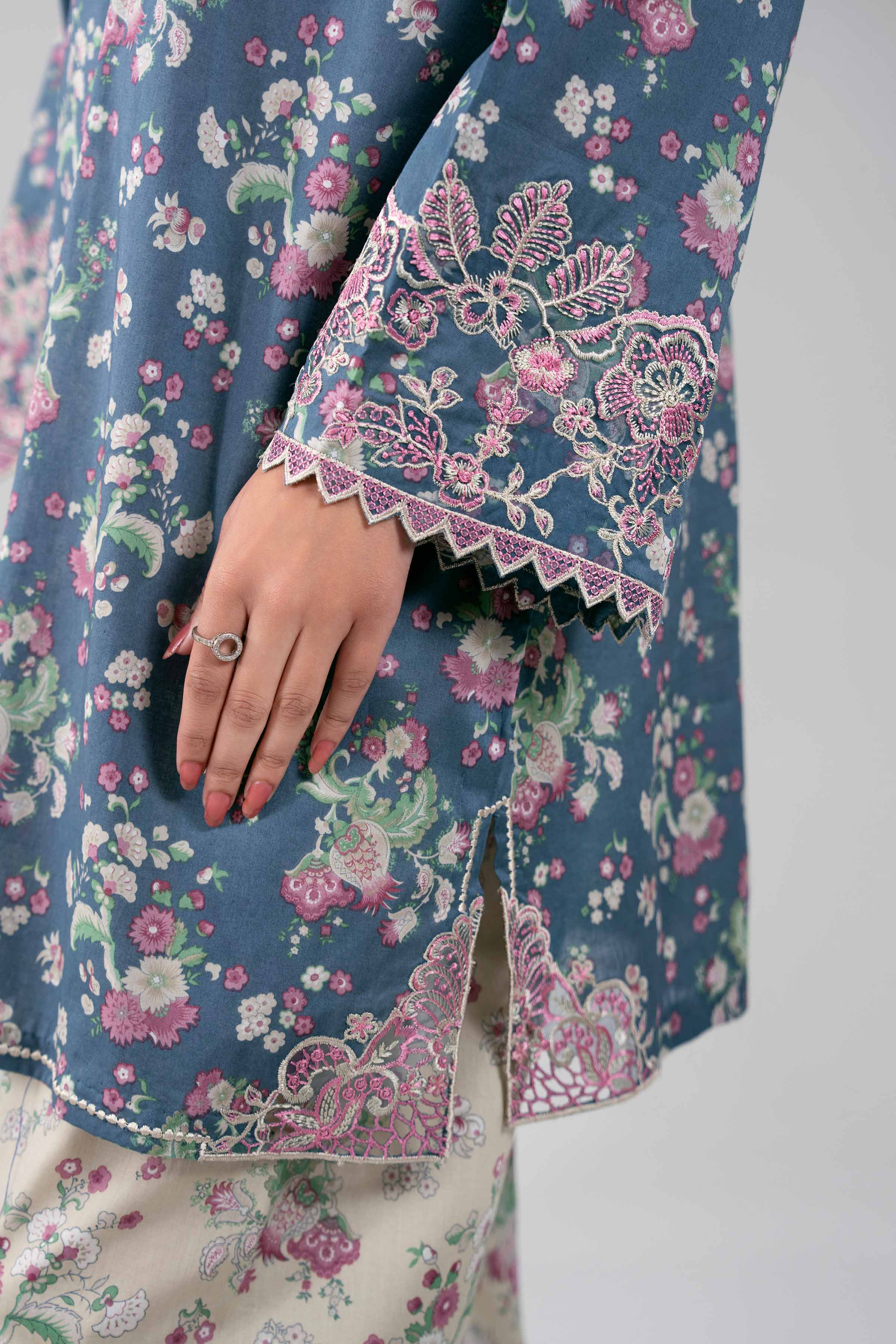 Printed Blended Kurta