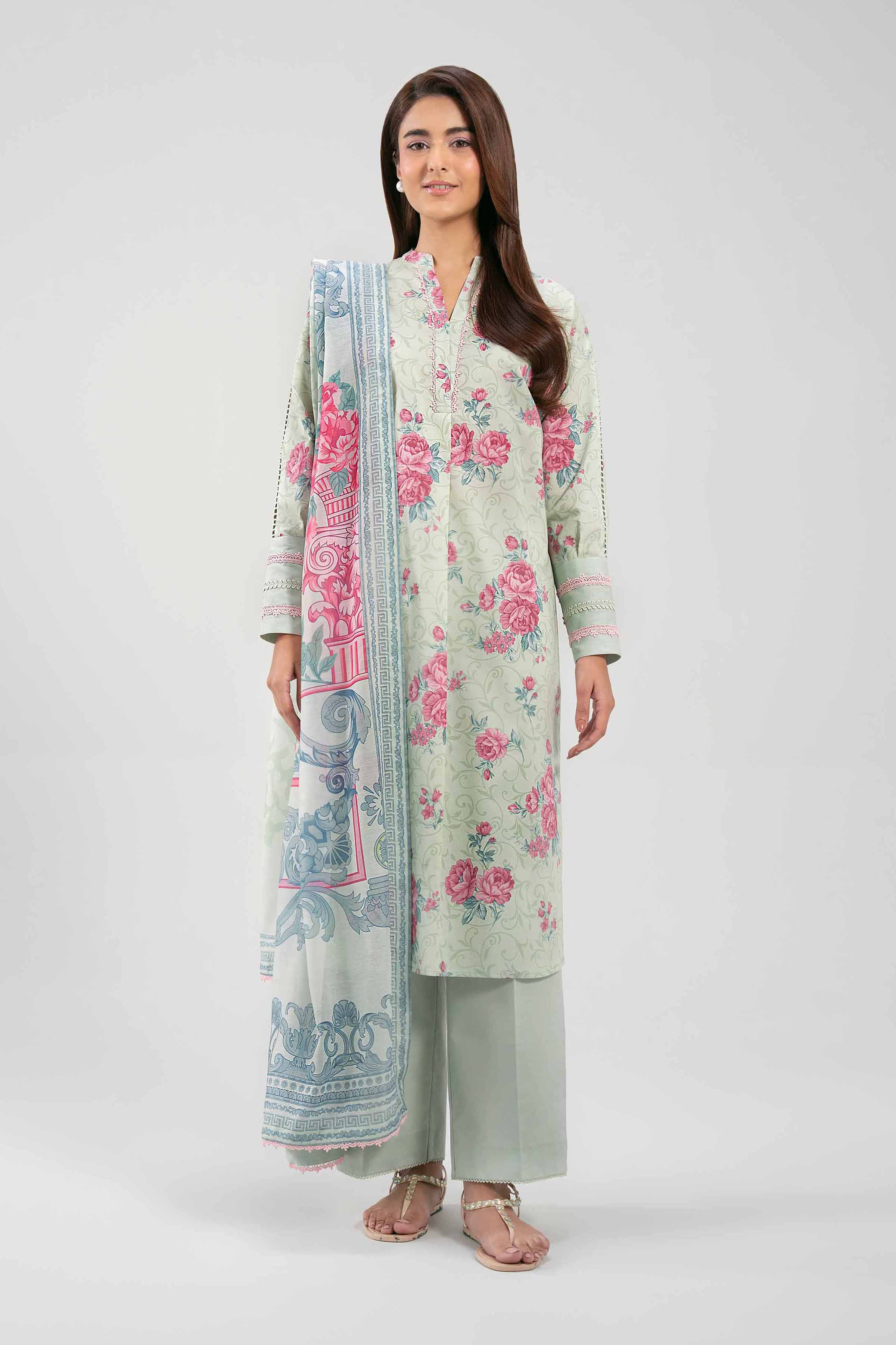 3 Piece - Digital Printed Suit - 42601364