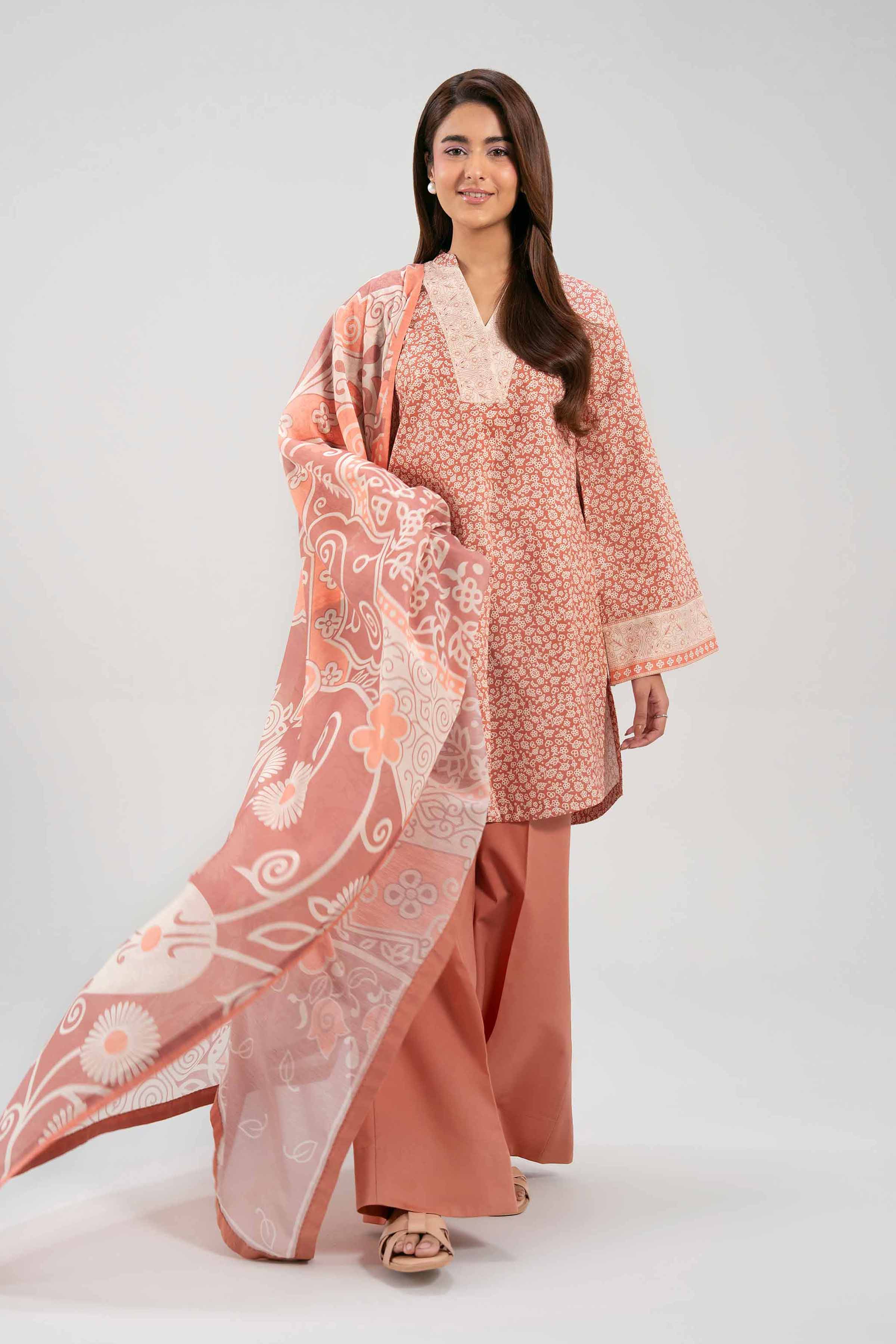 3 Piece Embroidered Yarn Dyed Suit
