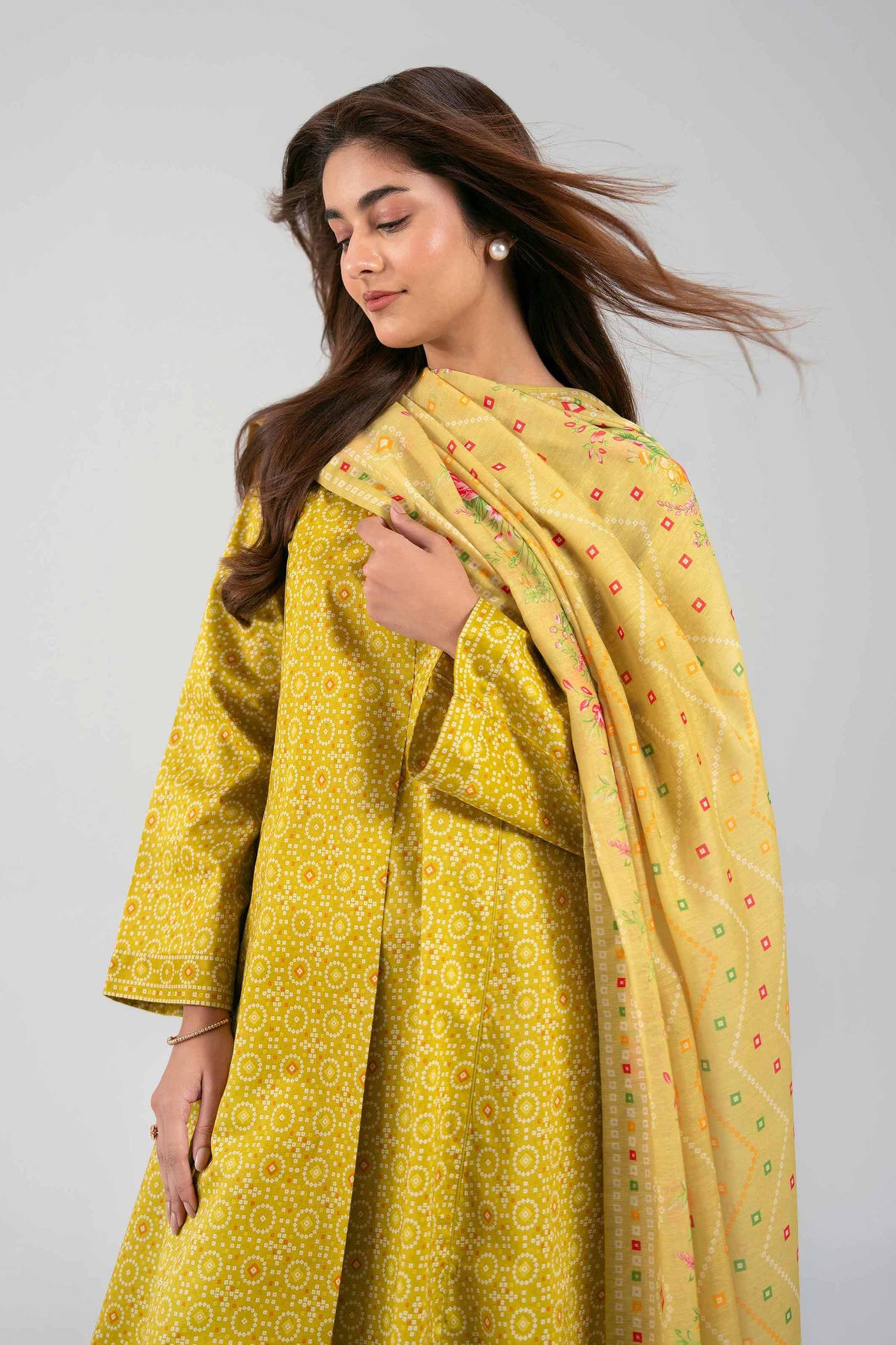 3 Piece Embroidered Dobby Jacquard Suit