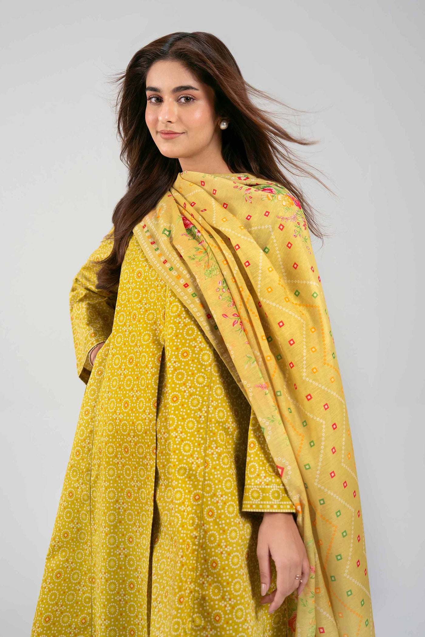 3 Piece Embroidered Dobby Jacquard Suit