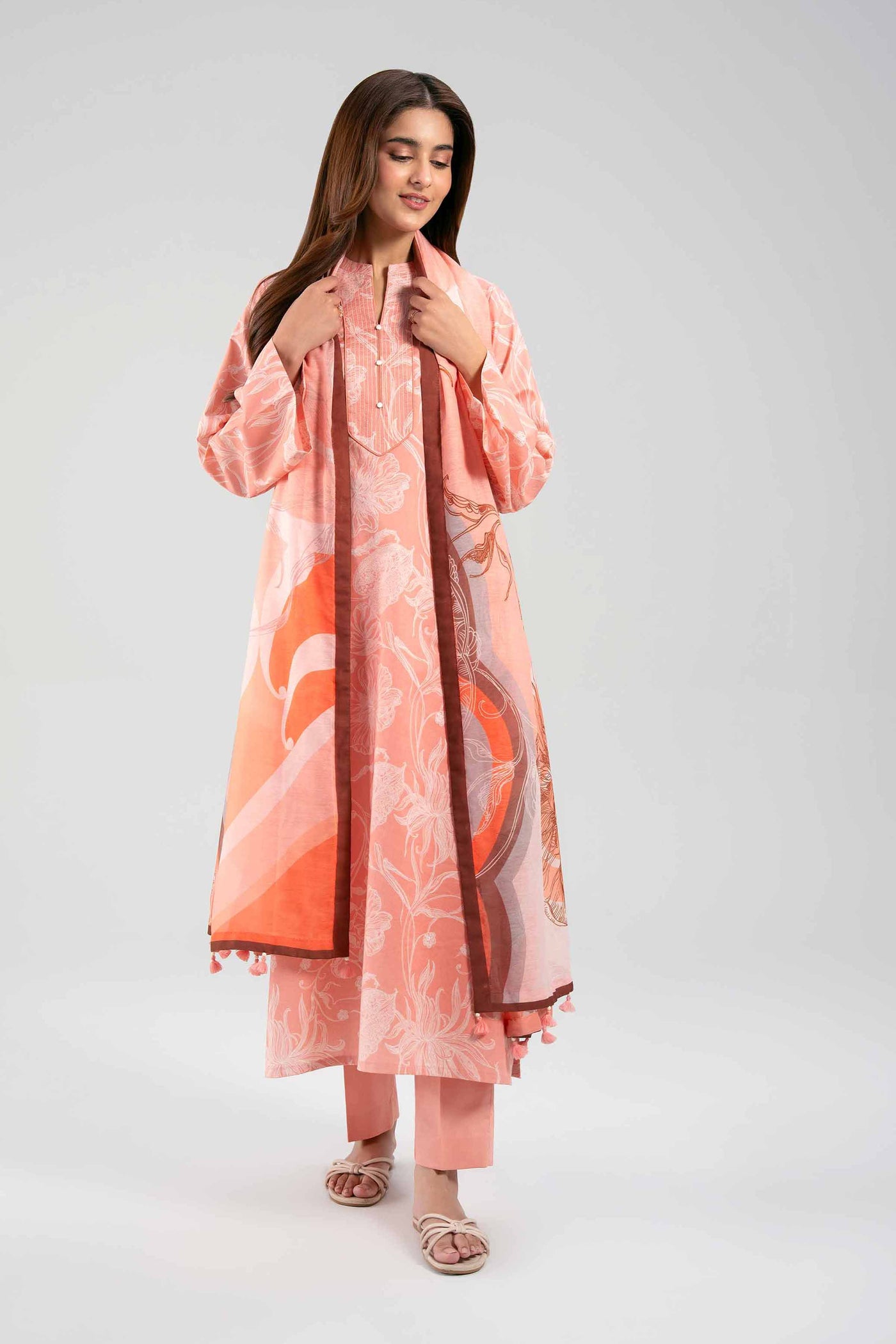 3 Piece Embroidered Lawn Suit