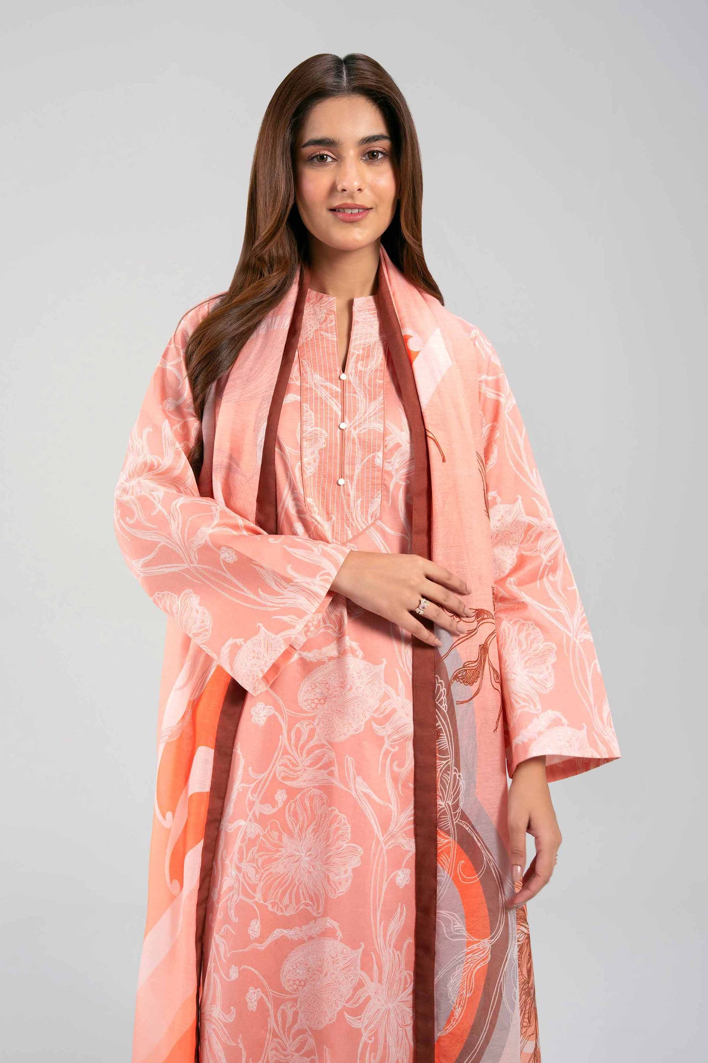 3 Piece Embroidered Lawn Suit