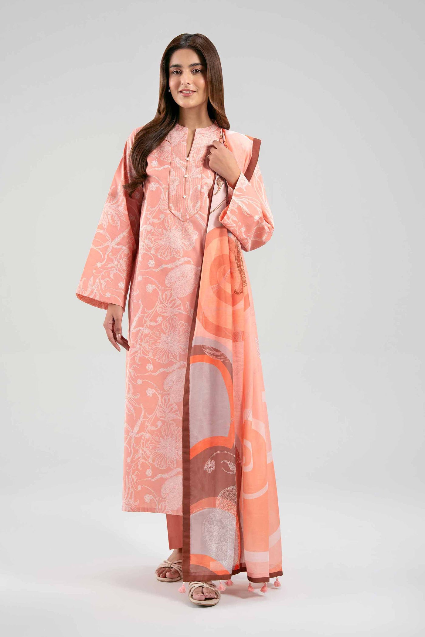 3 Piece Embroidered Lawn Suit