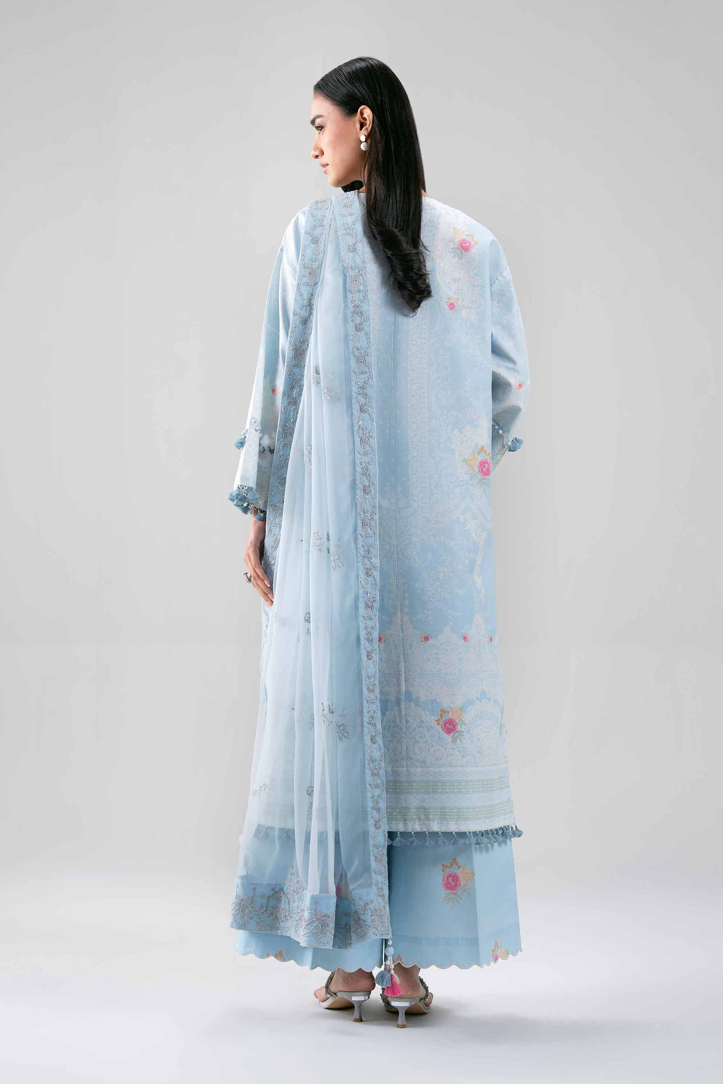 3 Piece - Digital Printed Embroidered Suit - 42601387