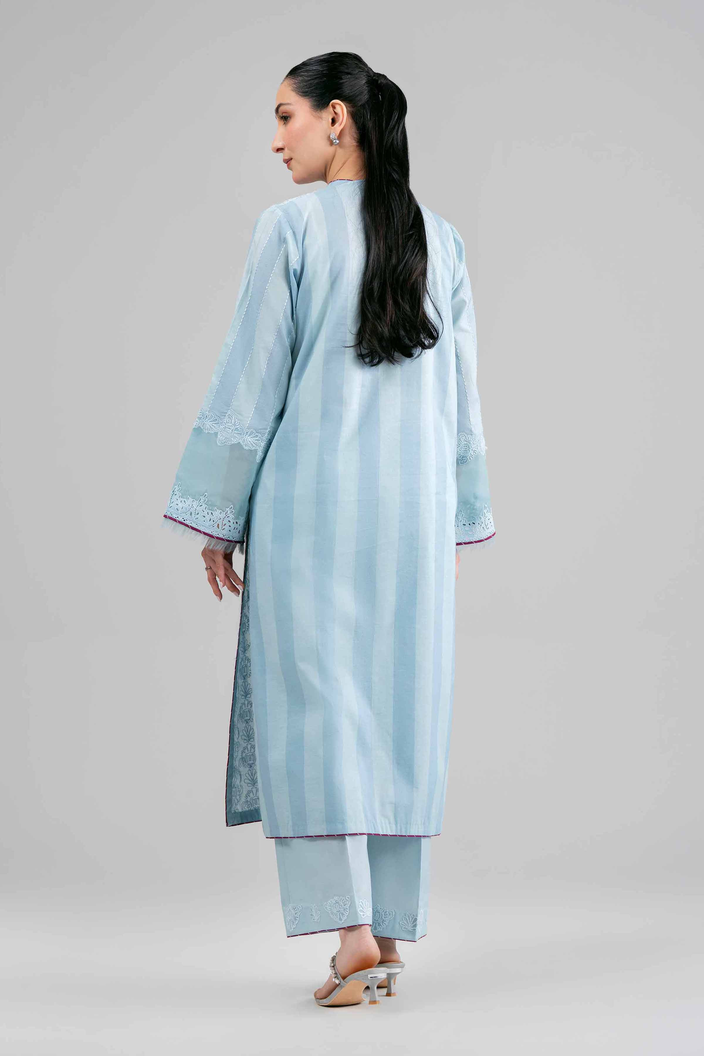 3 Piece Embroidered Cotton Net Suit